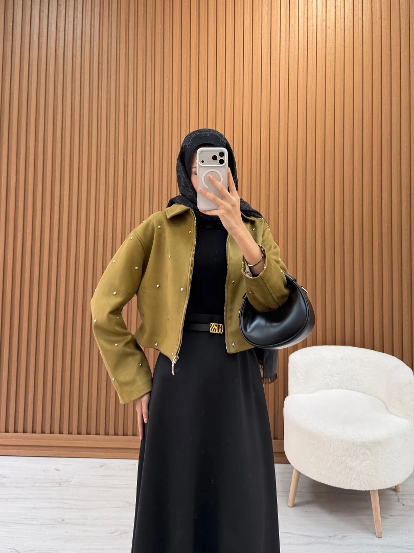 KOWBYE SÜET CEKET HAKİ