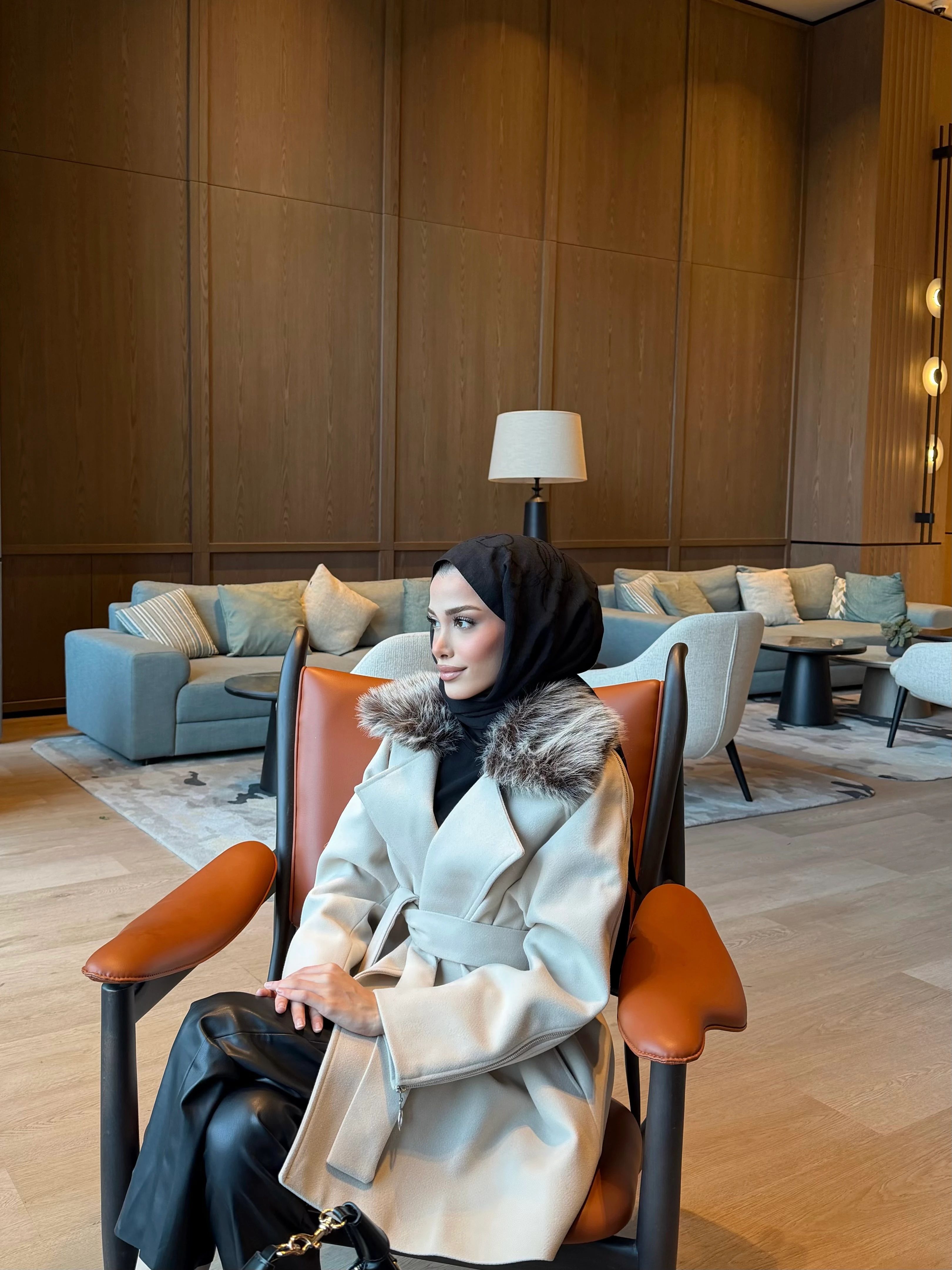 PREMİUM KÜRKLÜ KABAN BEJ