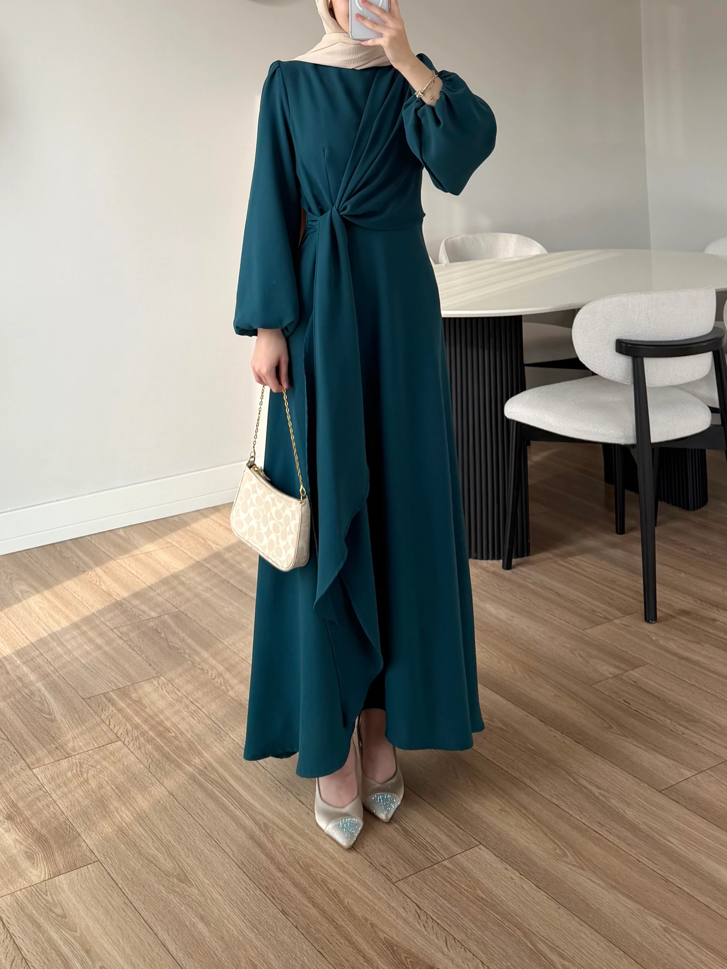 SOİNY ELBİSE PETROL 