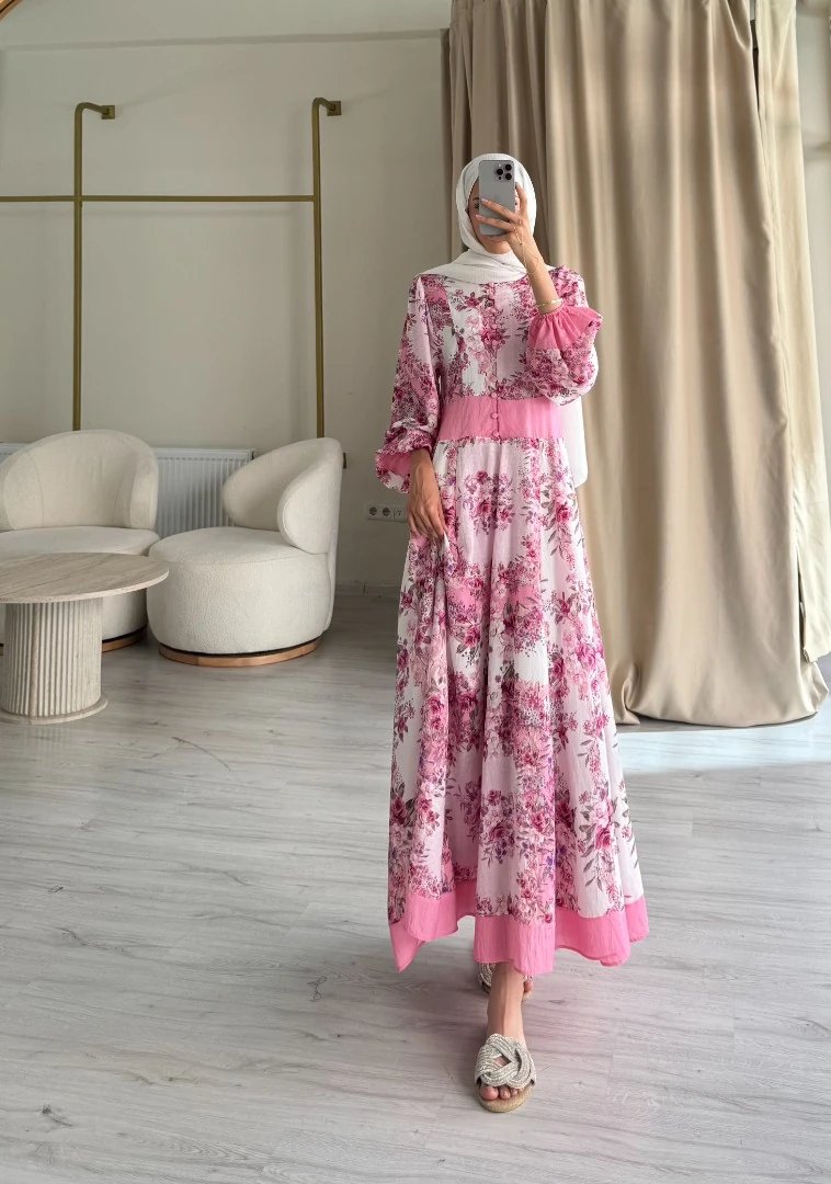 AİSHA ELBİSE PEMBE