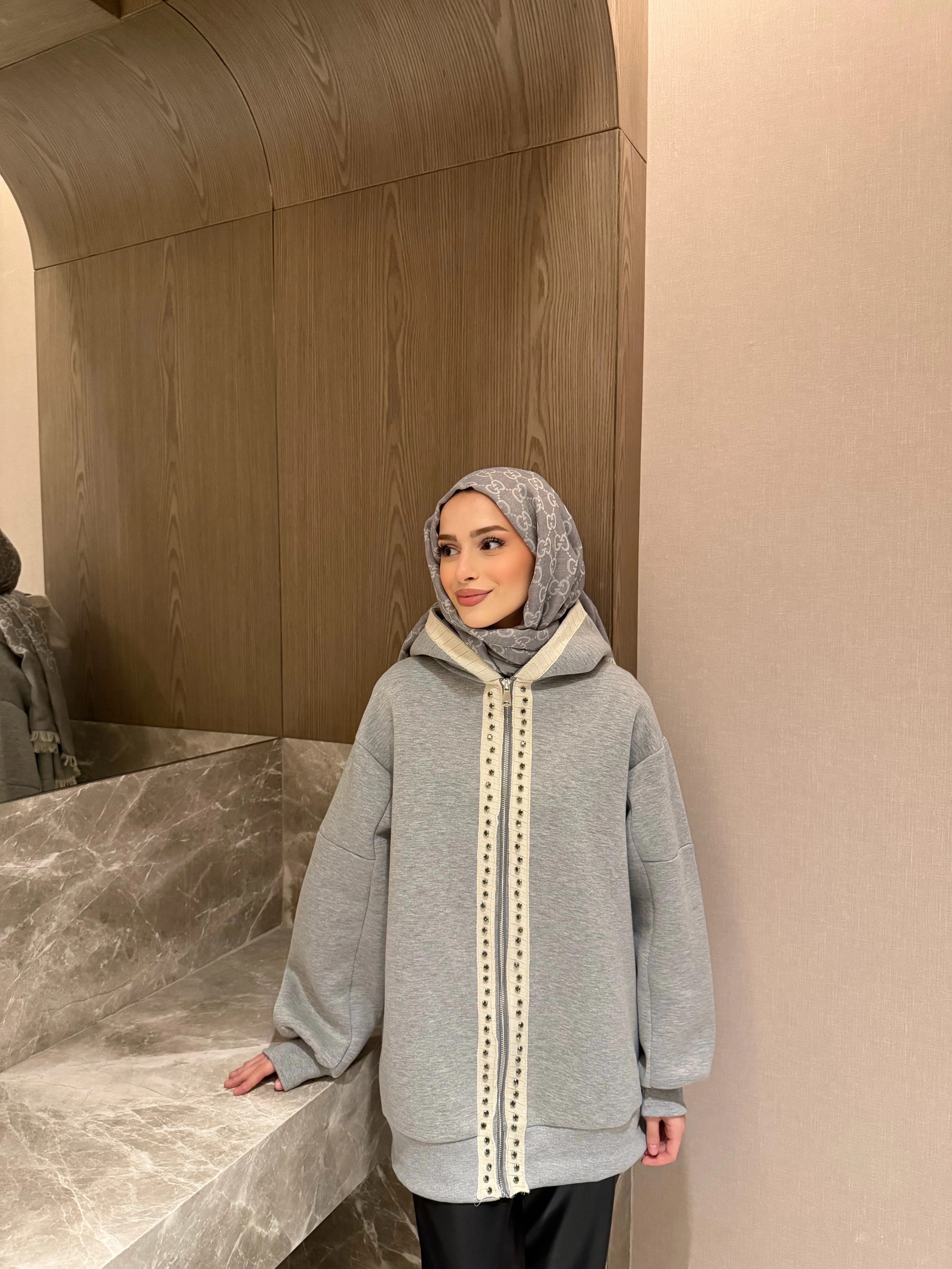 ALL SWEAT HIRKA GRİ