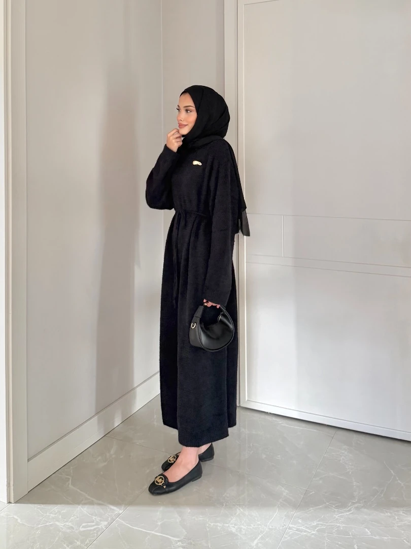 EDORA ELBİSE SİYAH