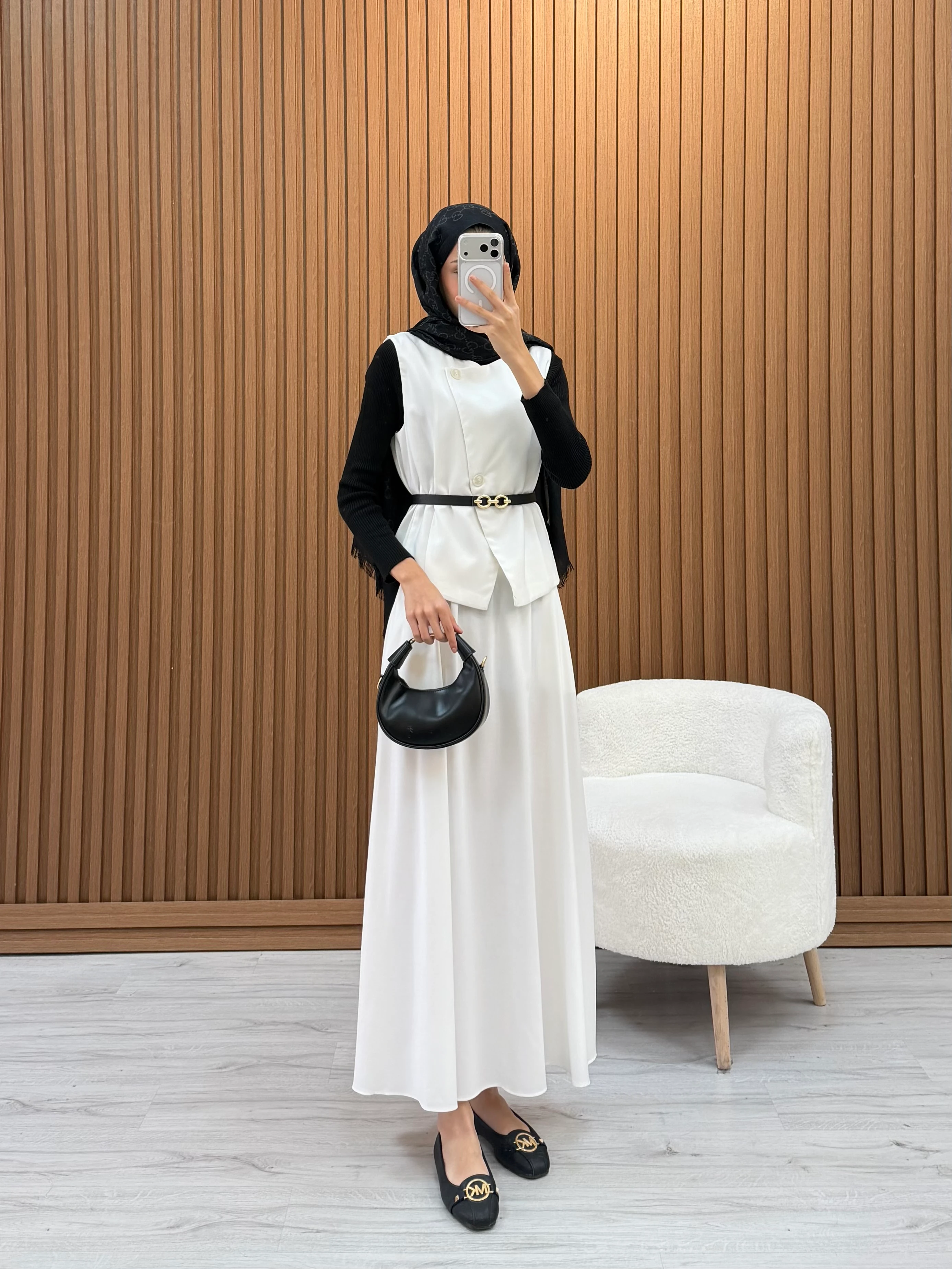 DENNY ETEKLİ TAKIM BEYAZ