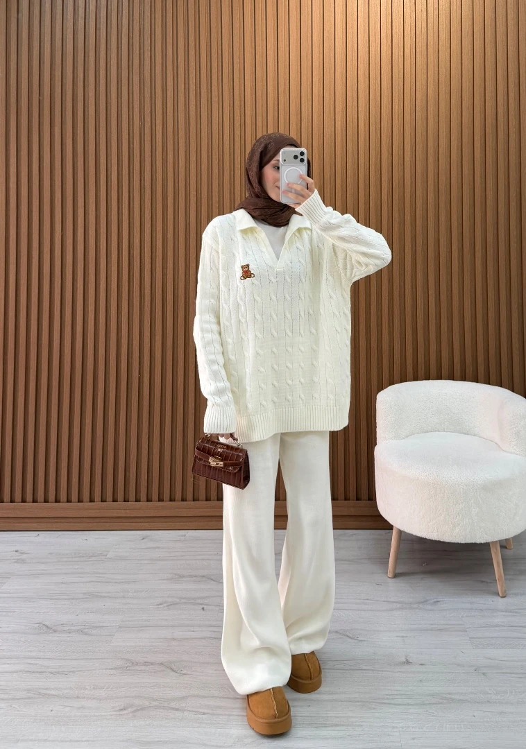 BEAR TRİKO TAKIM EKRU