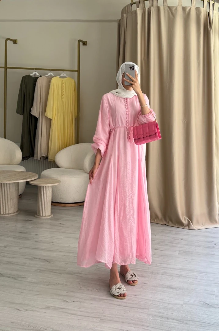 KAİTLYN ELBİSE PEMBE