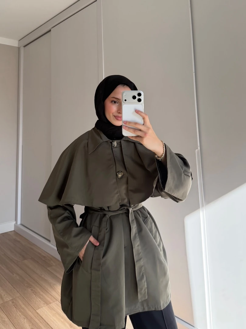 LUNA KISA TRENÇ HAKİ