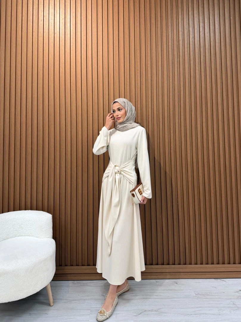 DİAMORE ELBİSE BEJ