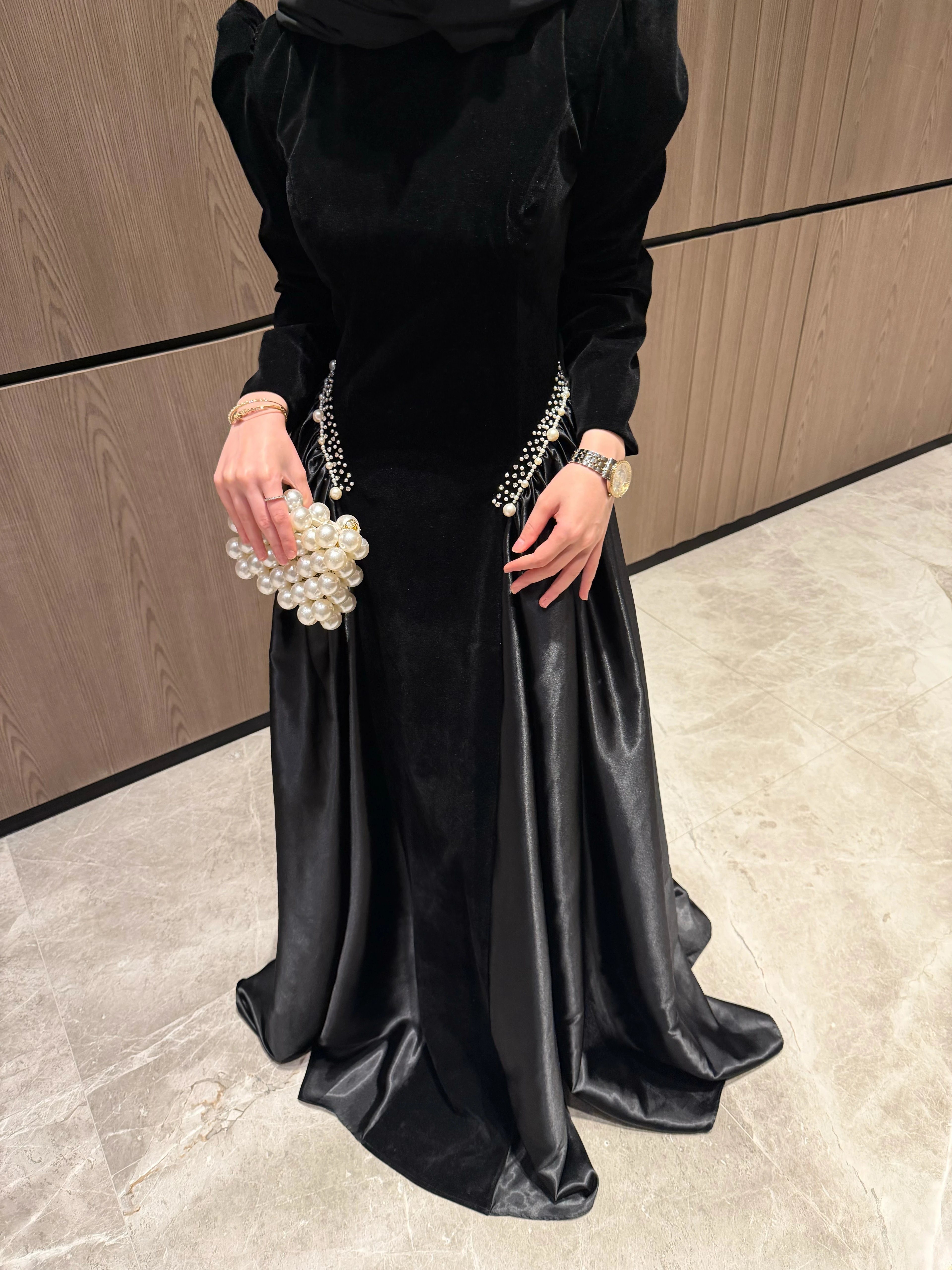 İNCİ ABİYE SİYAH