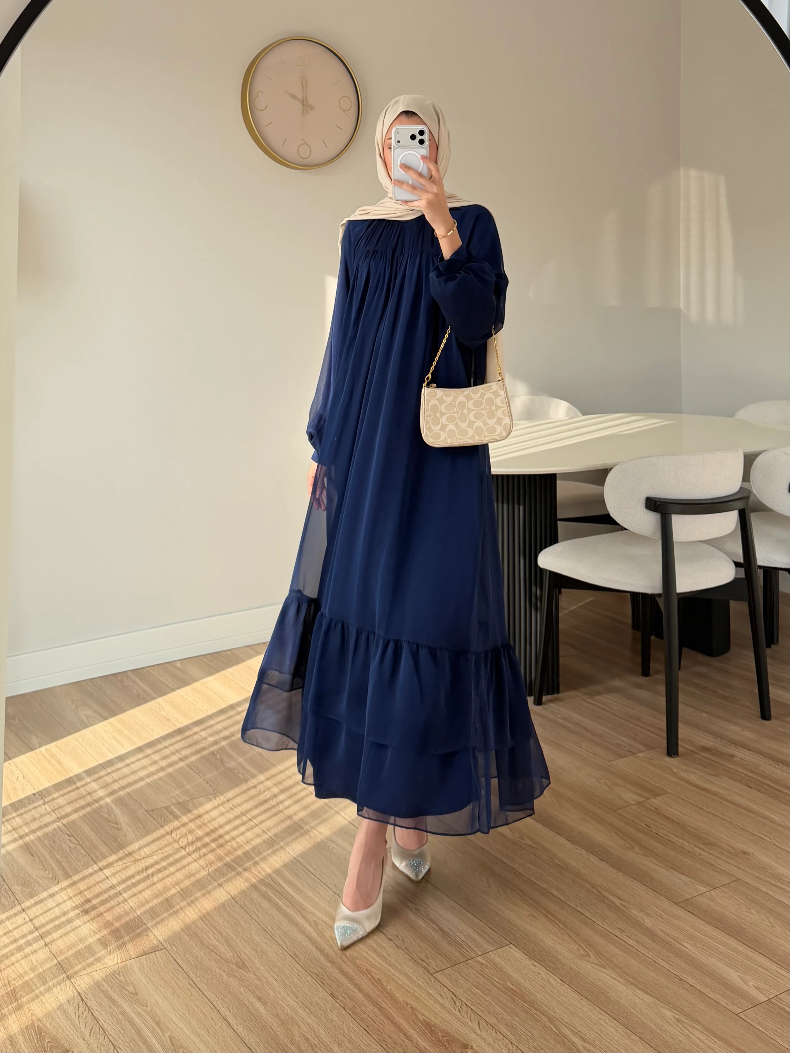 BESY ELBİSE LACİVERT