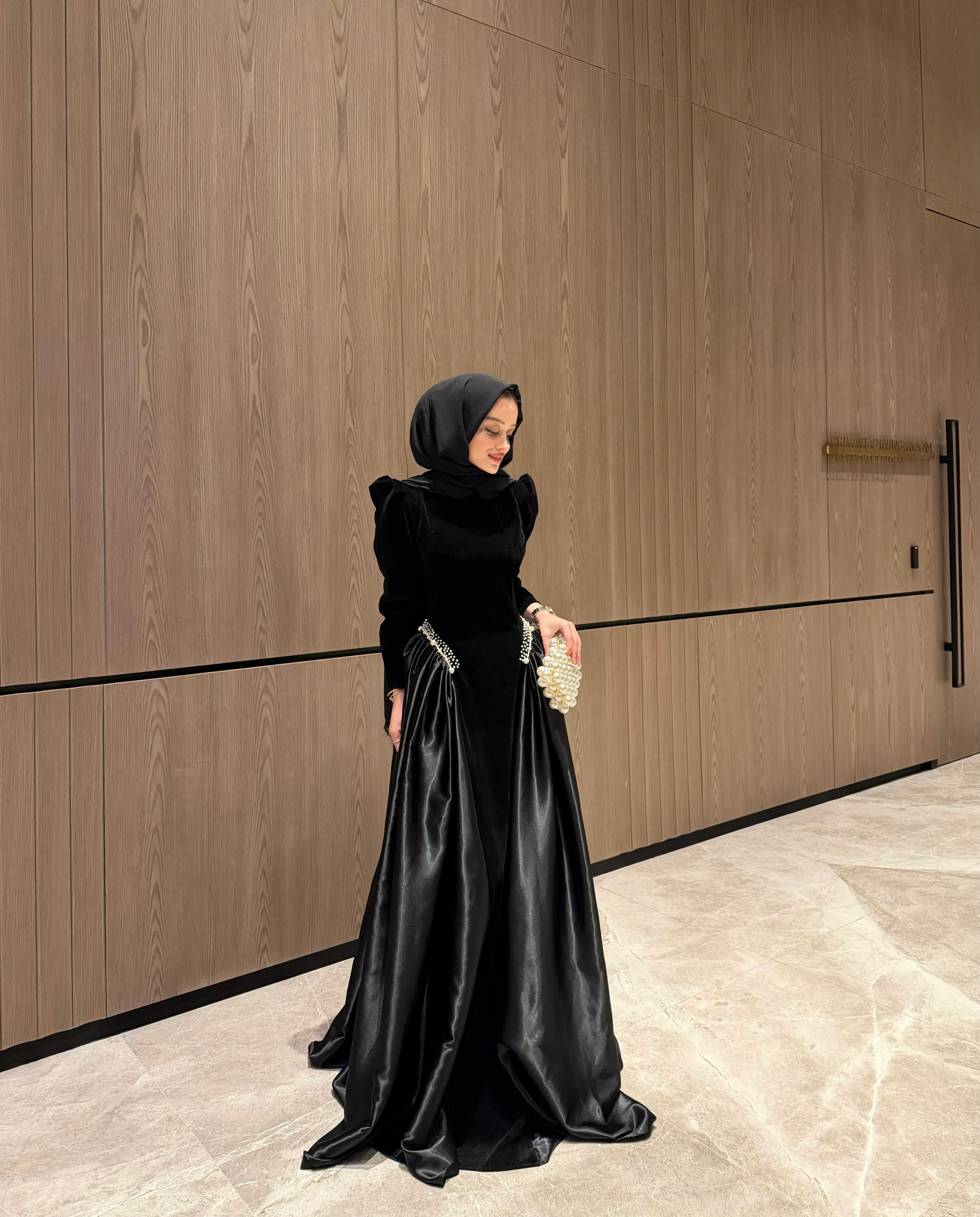 İNCİ ABİYE SİYAH