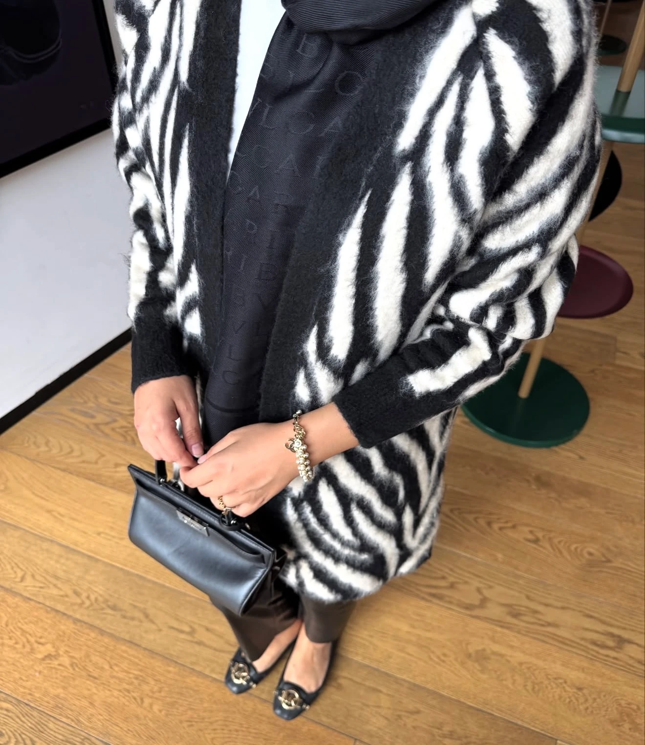 ZEBRA DESEN TRİKO BEYAZ