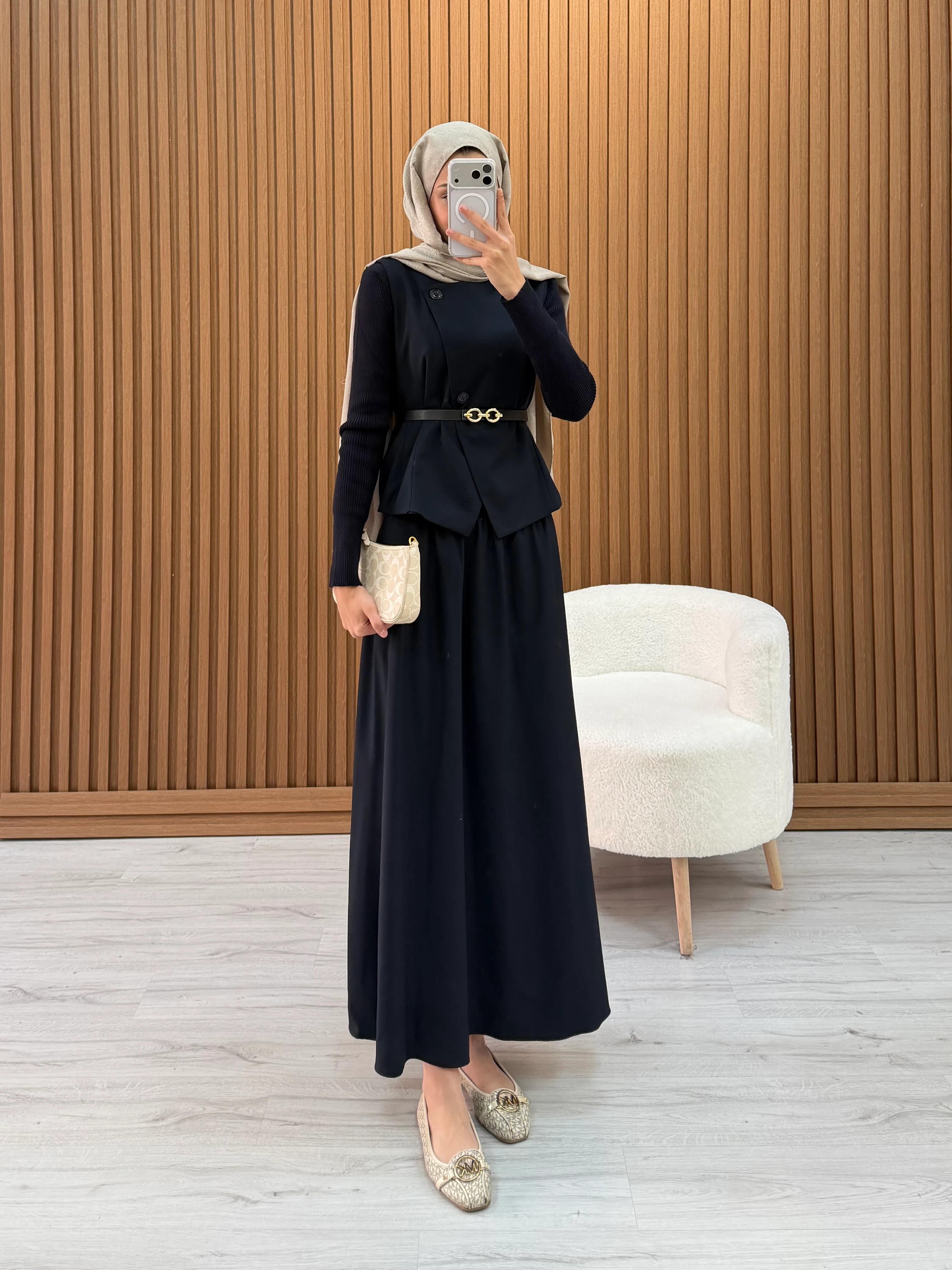 DENNY ETEKLİ TAKIM LACİVERT