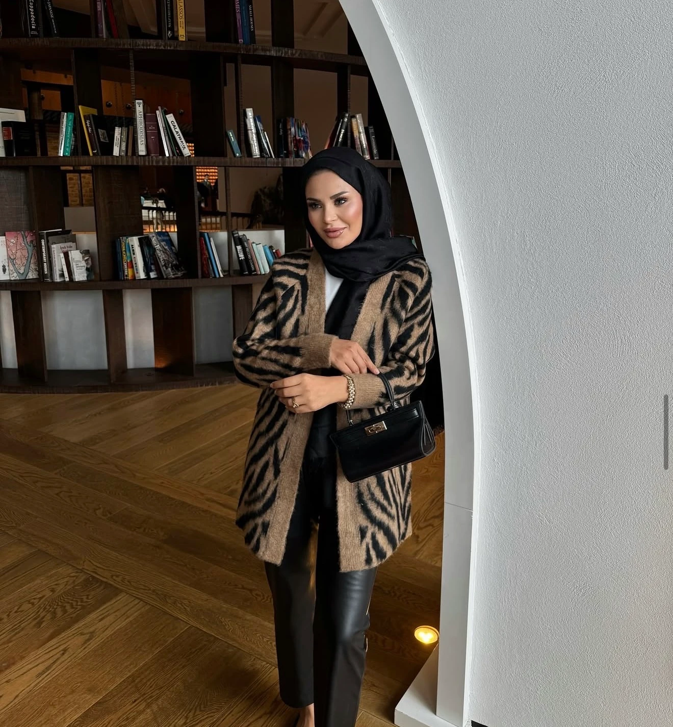 ZEBRA DESEN TRİKO CAMEL