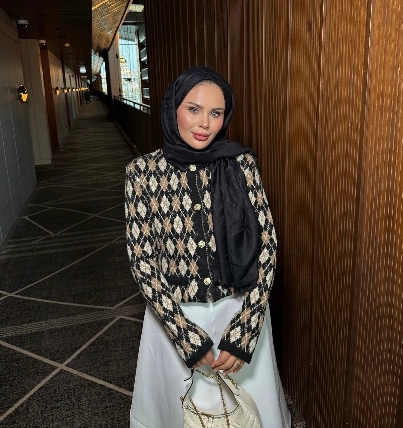 BAKLAVA DESEN TRİKO CAMEL