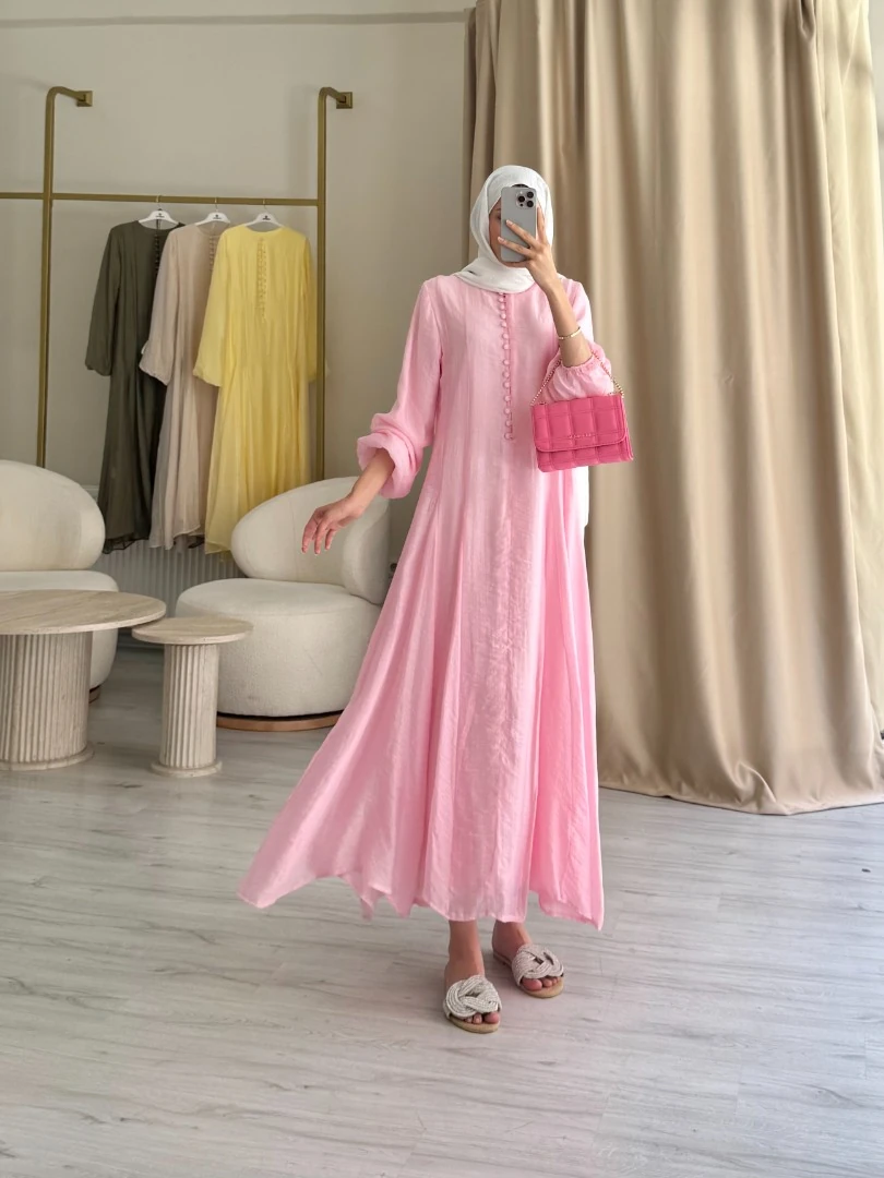 KAİTLYN ELBİSE PEMBE