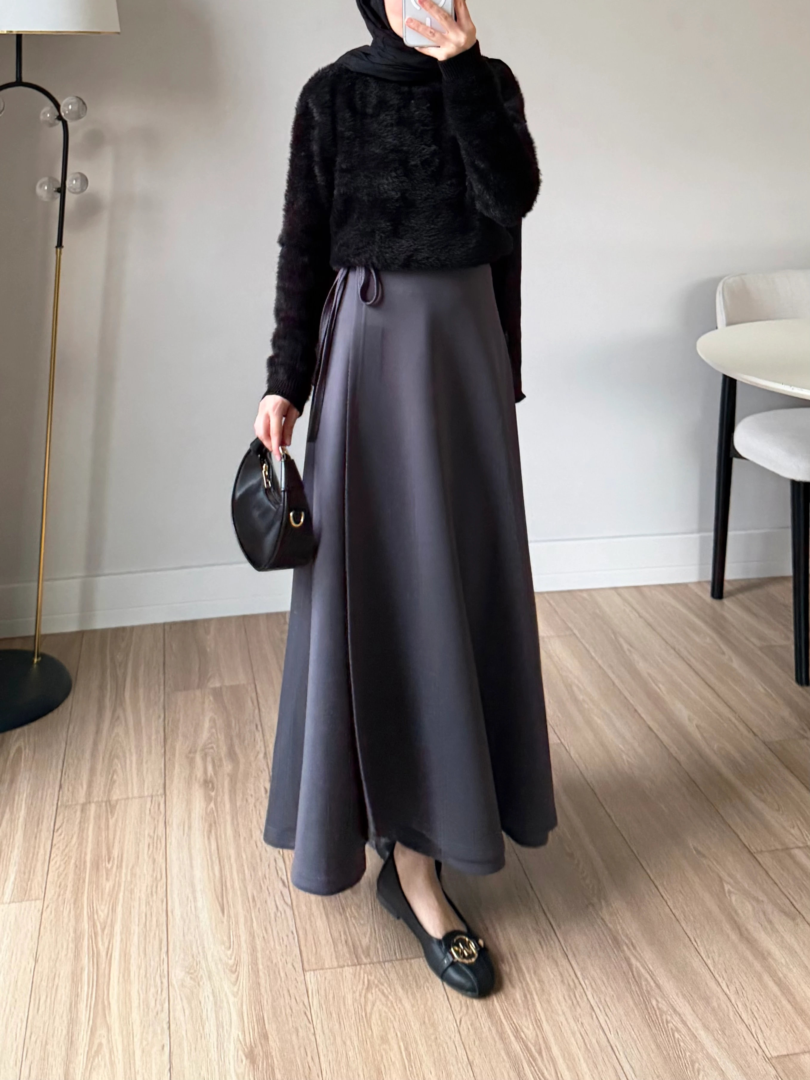 SECİTA BAĞLAMALI SCUBA ETEK ANTRASİT