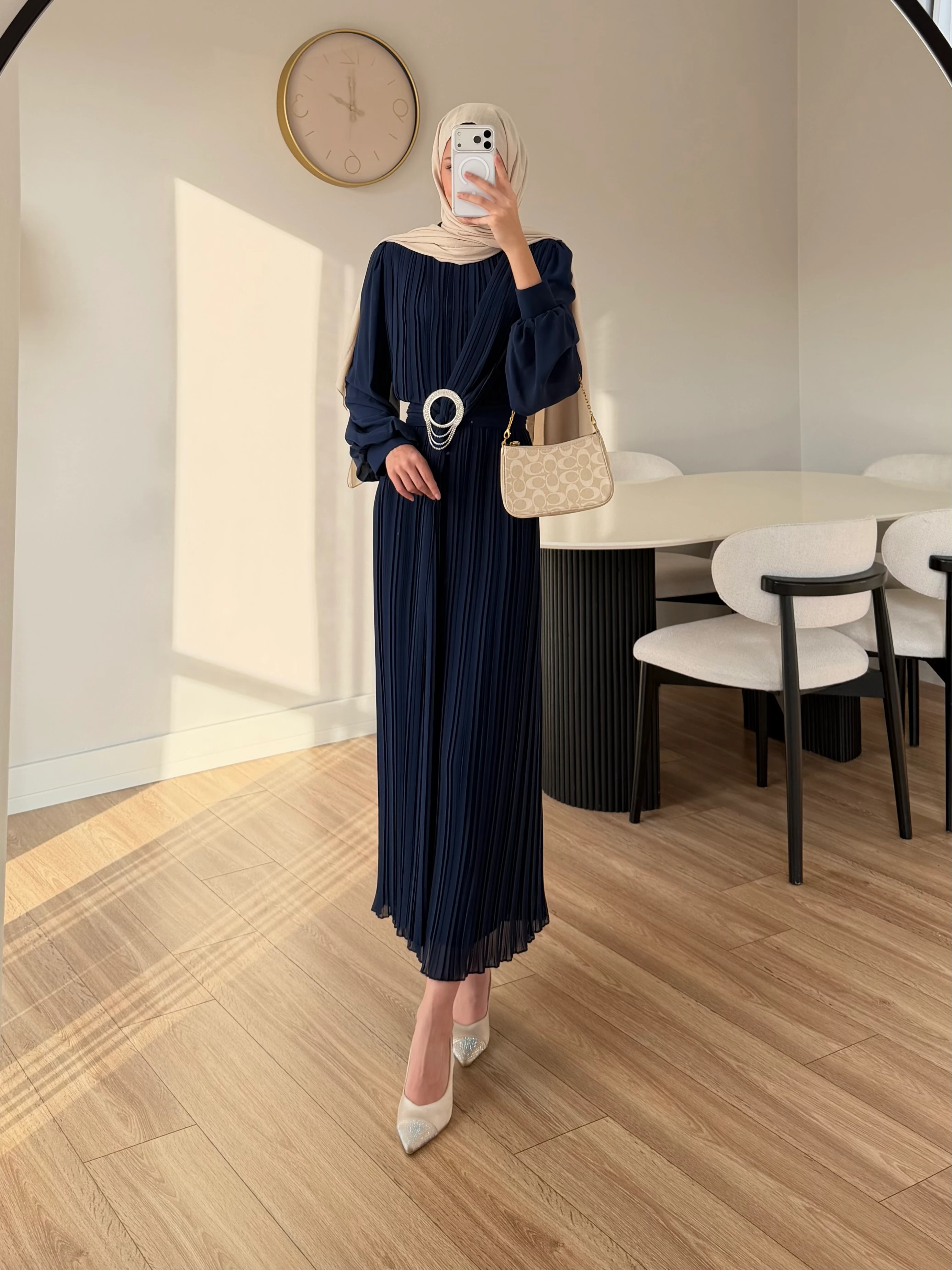 ESSY ELBİSE LACİVERT