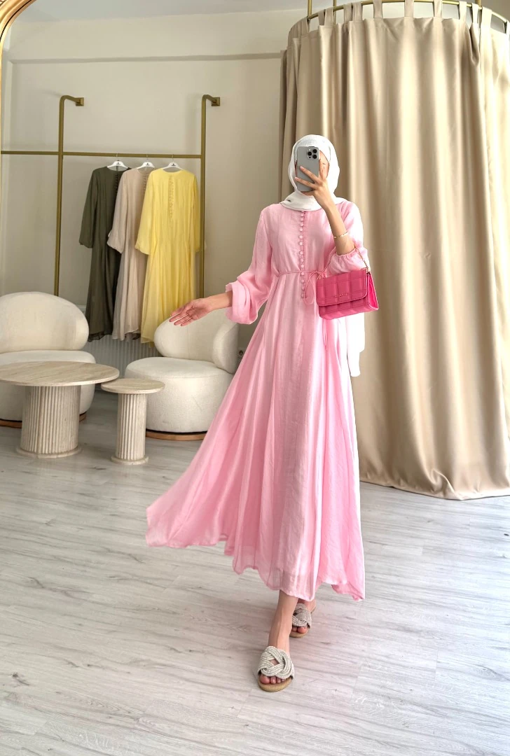 KAİTLYN ELBİSE PEMBE