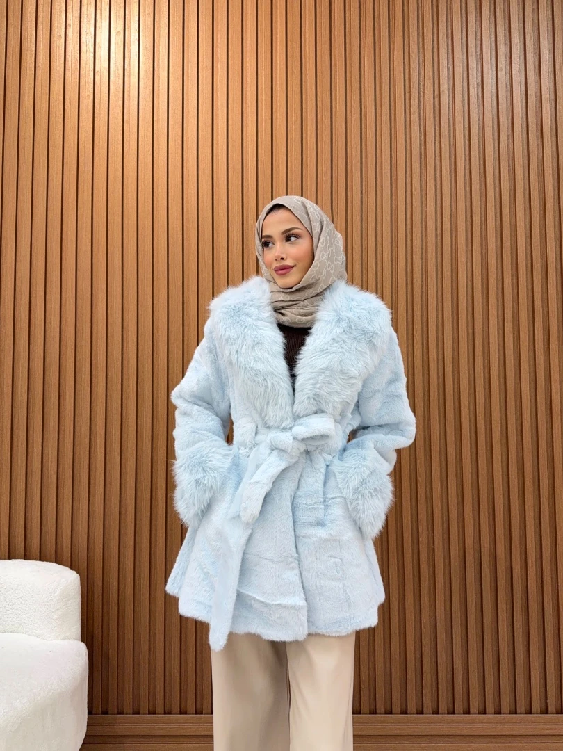LUXURY KÜRK BEBE MAVİSİ