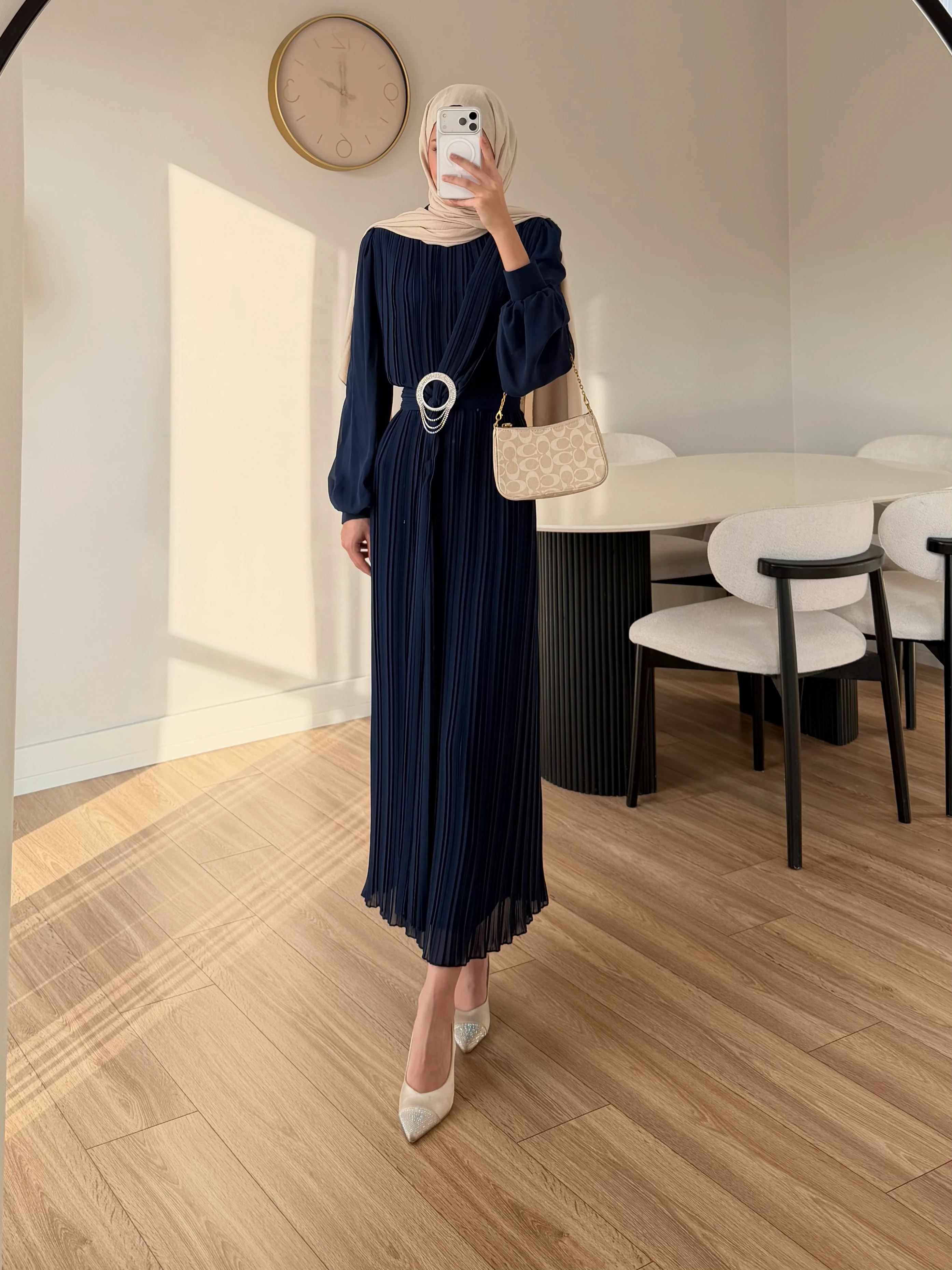 ESSY ELBİSE LACİVERT