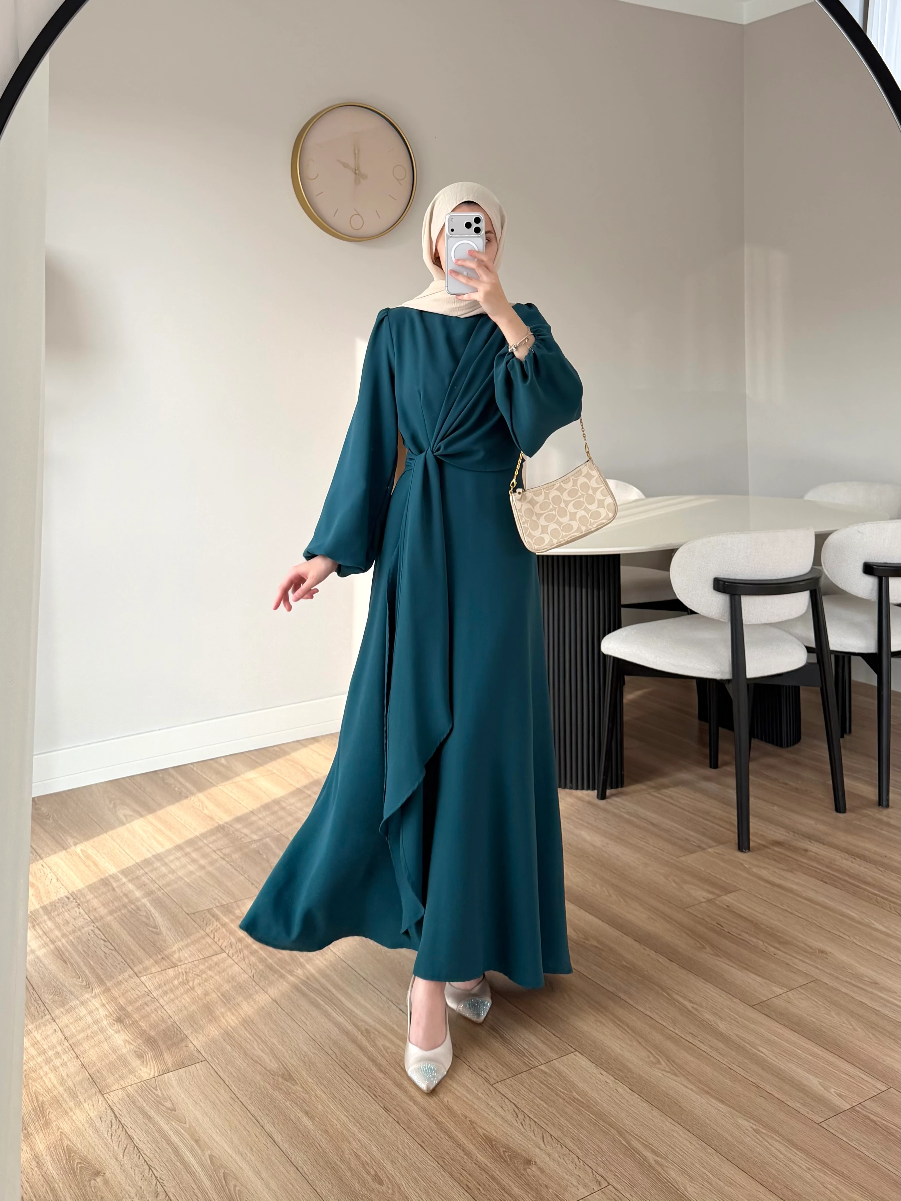 SOİNY ELBİSE PETROL 