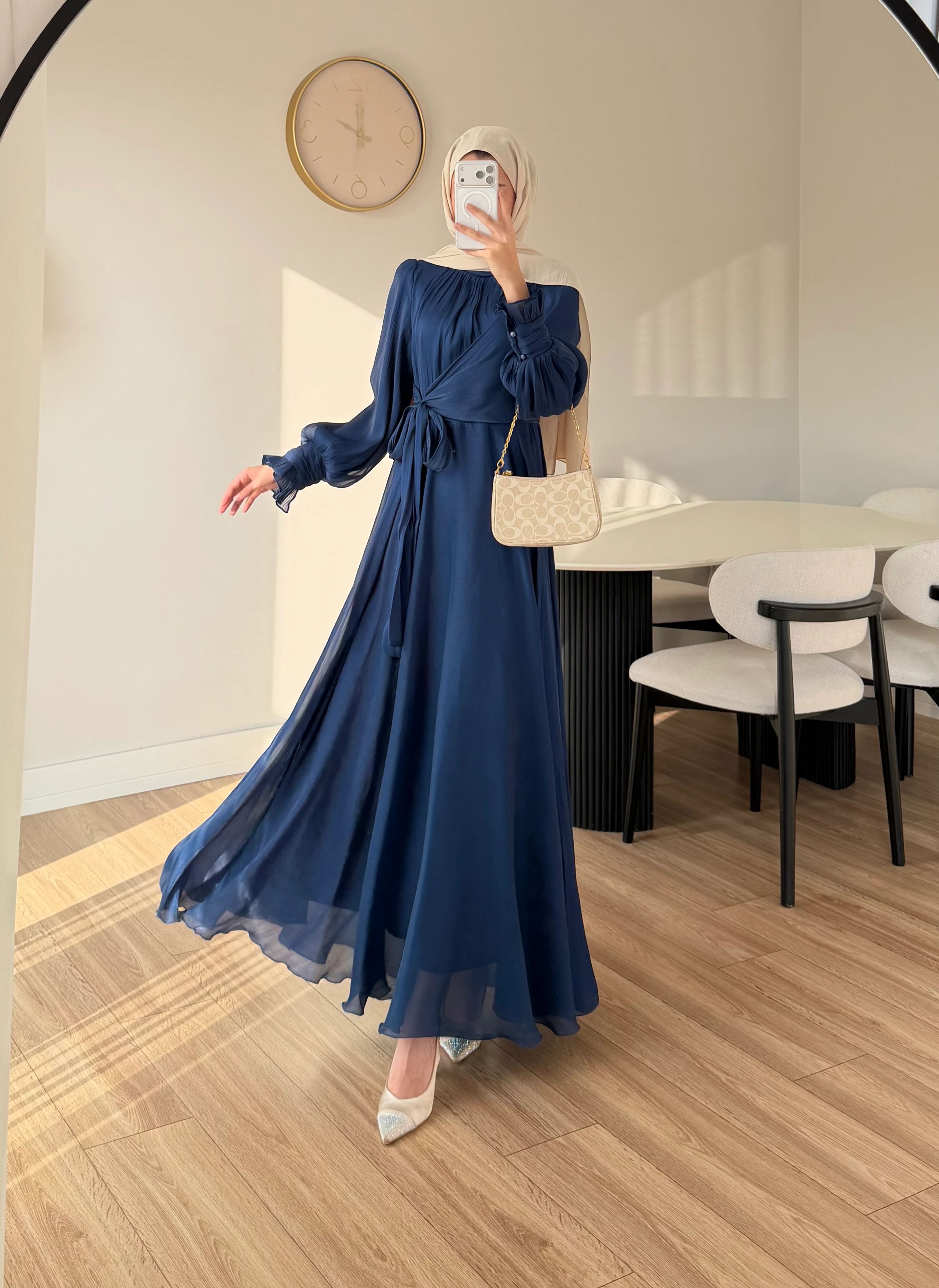 PELY ABİYE LACİVERT