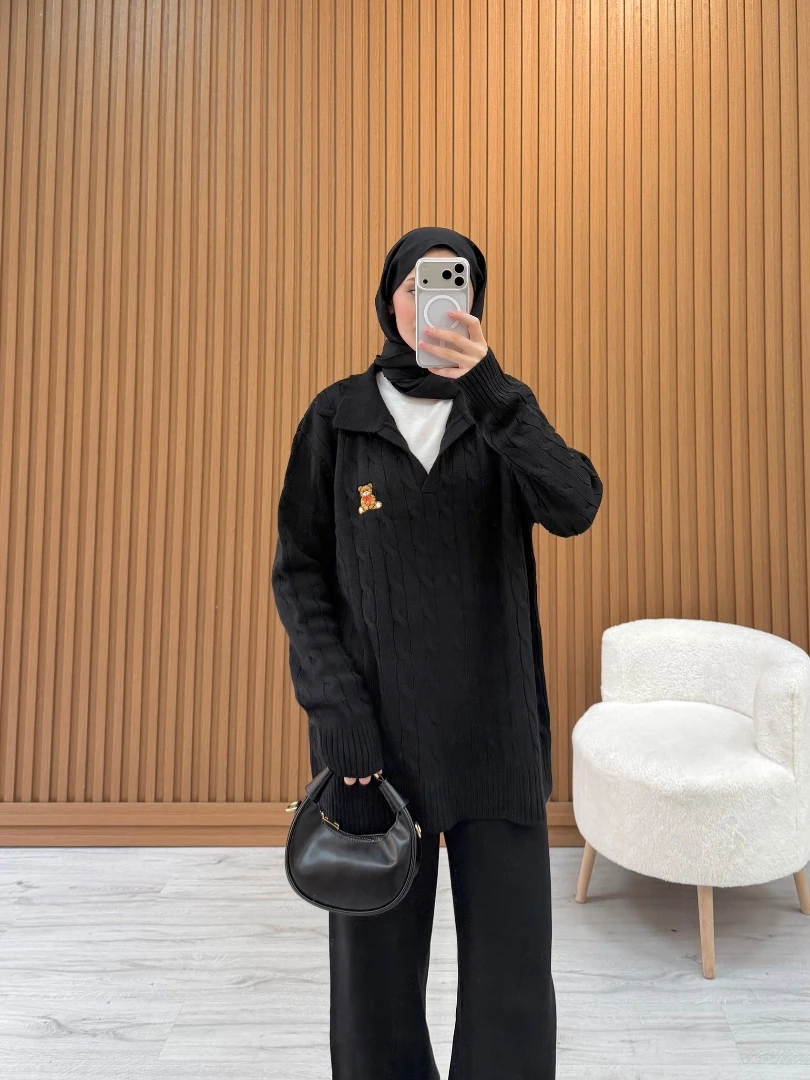 BEAR TRİKO TAKIM SİYAH