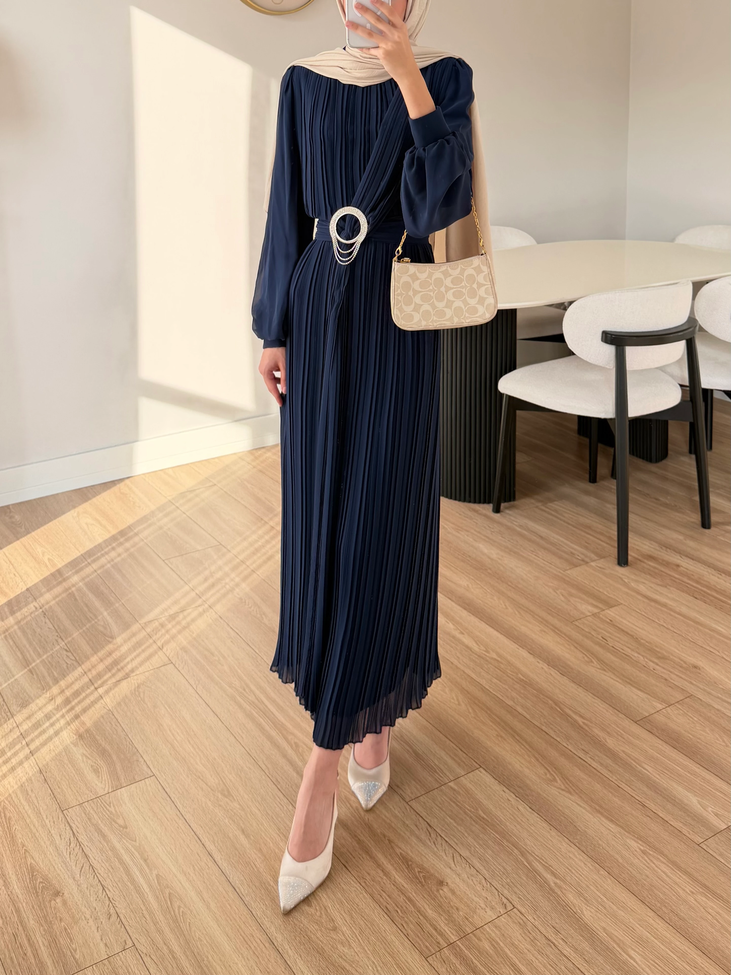 ESSY ELBİSE LACİVERT