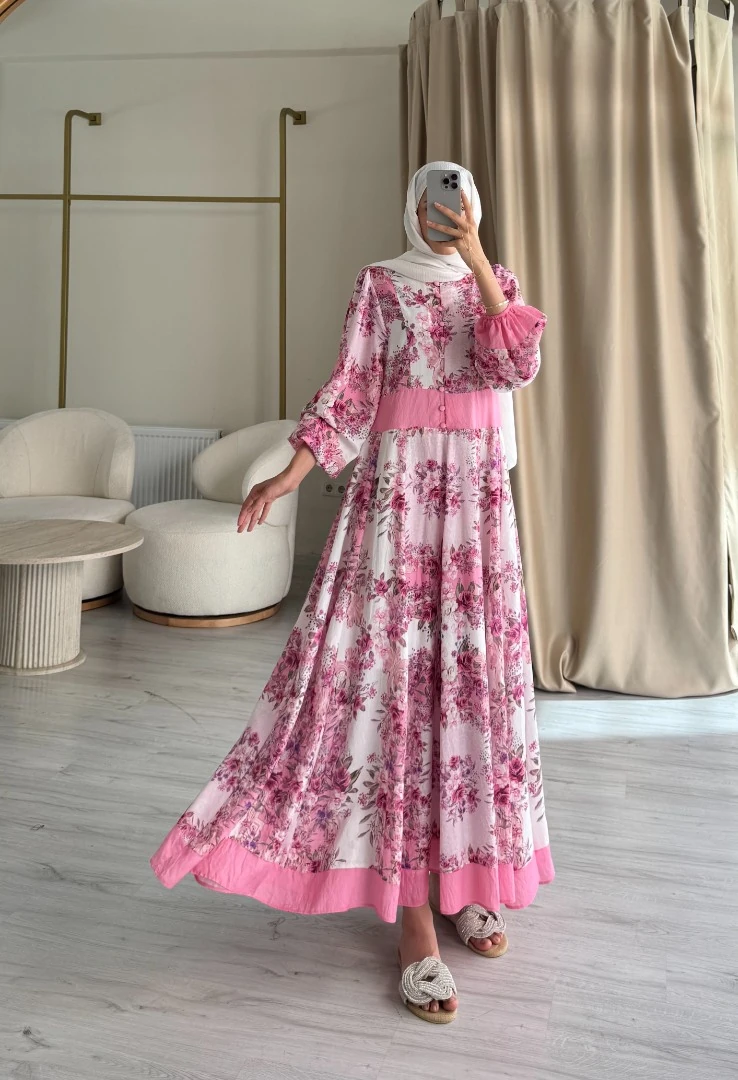 AİSHA ELBİSE PEMBE