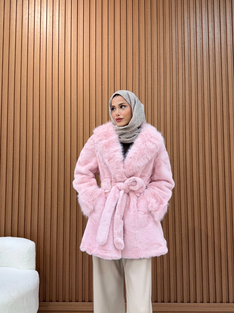 LUXURY KÜRK TOZ PEMBE