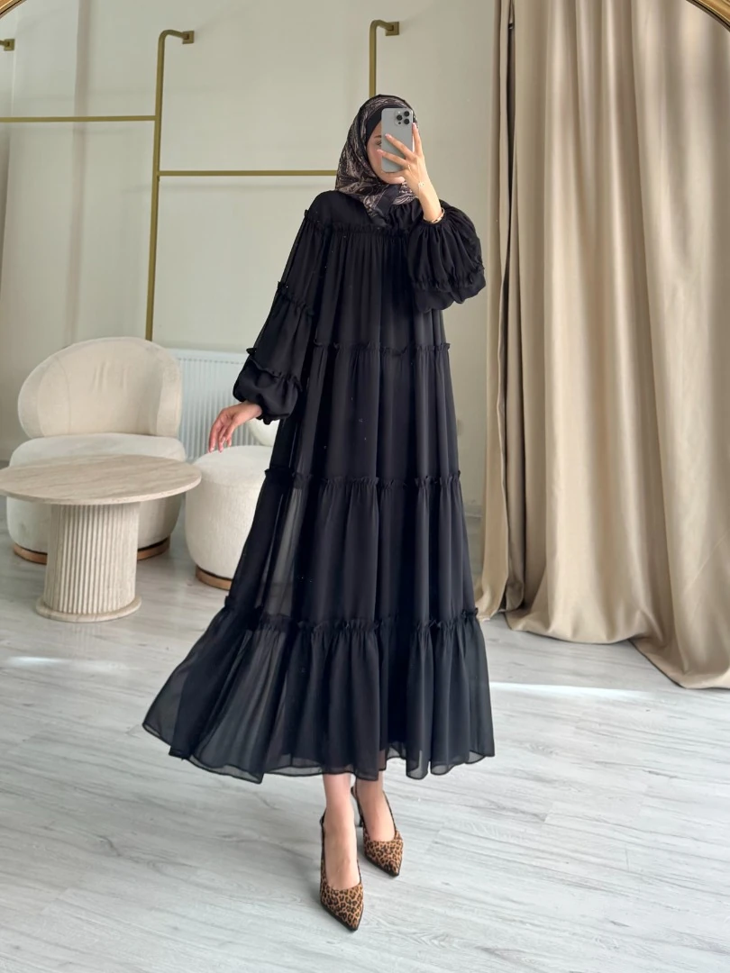 ADRİENNE ELBİSE SİYAH