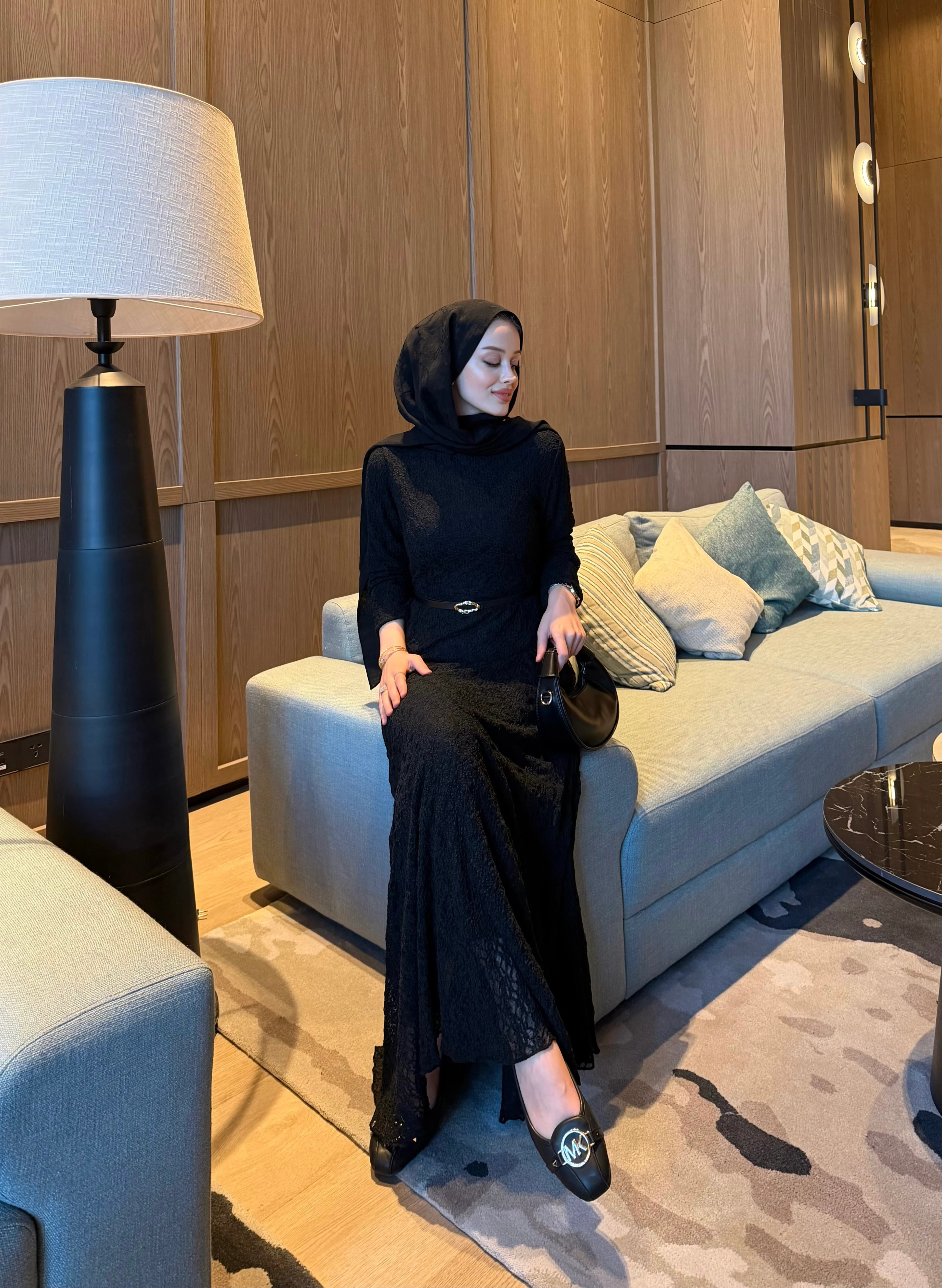 JOSEPHINE DANTEL ELBİSE SİYAH