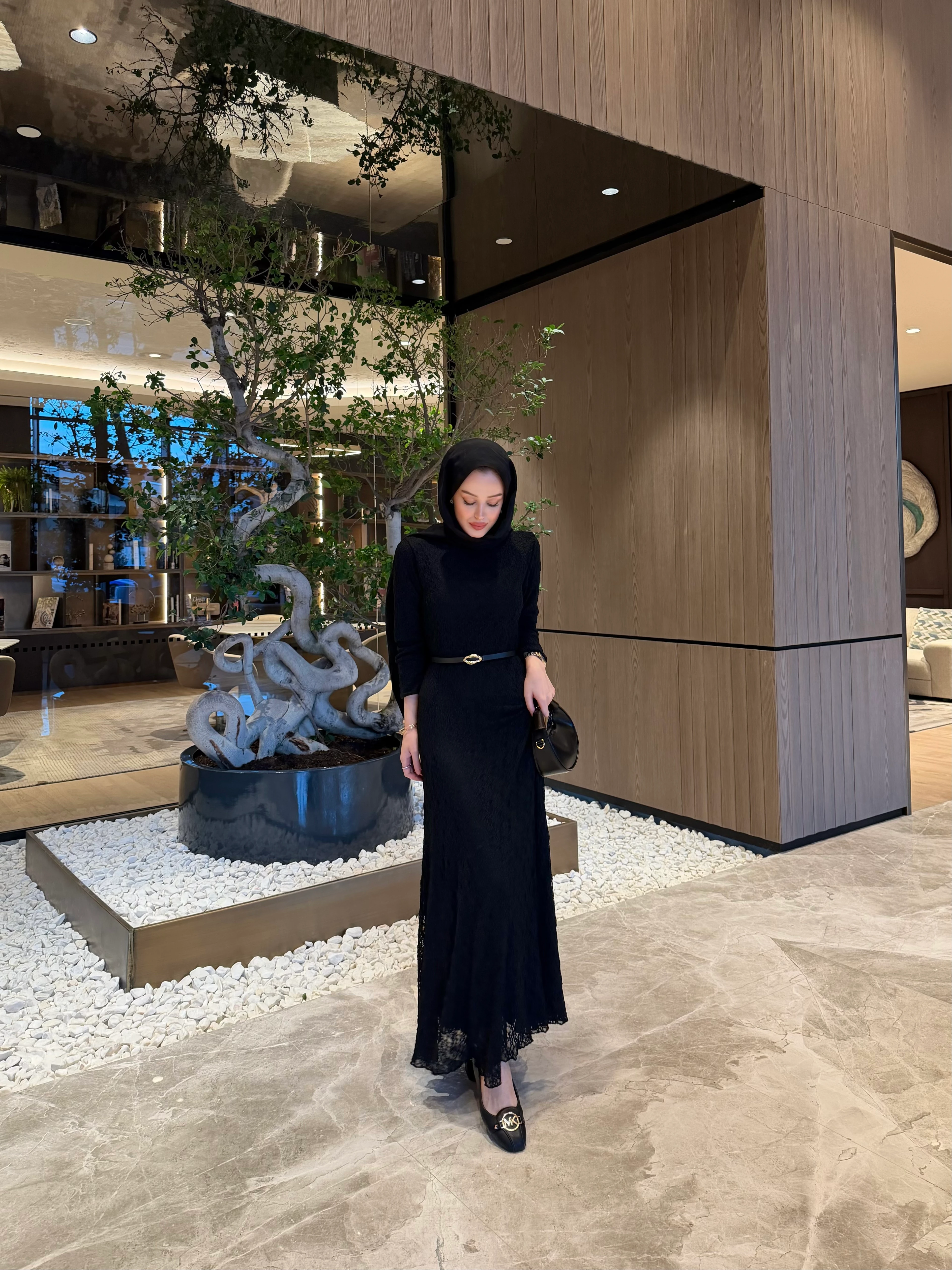 JOSEPHINE DANTEL ELBİSE SİYAH