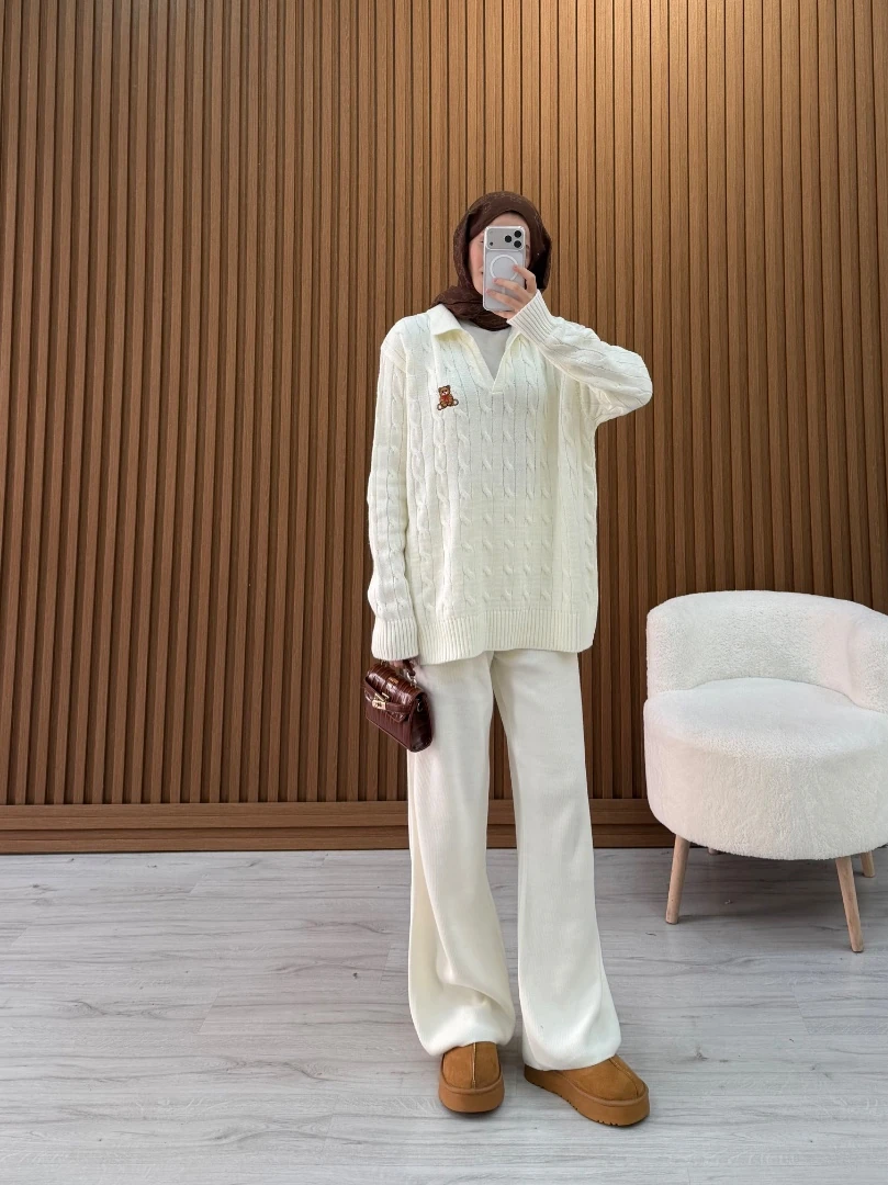 BEAR TRİKO TAKIM EKRU