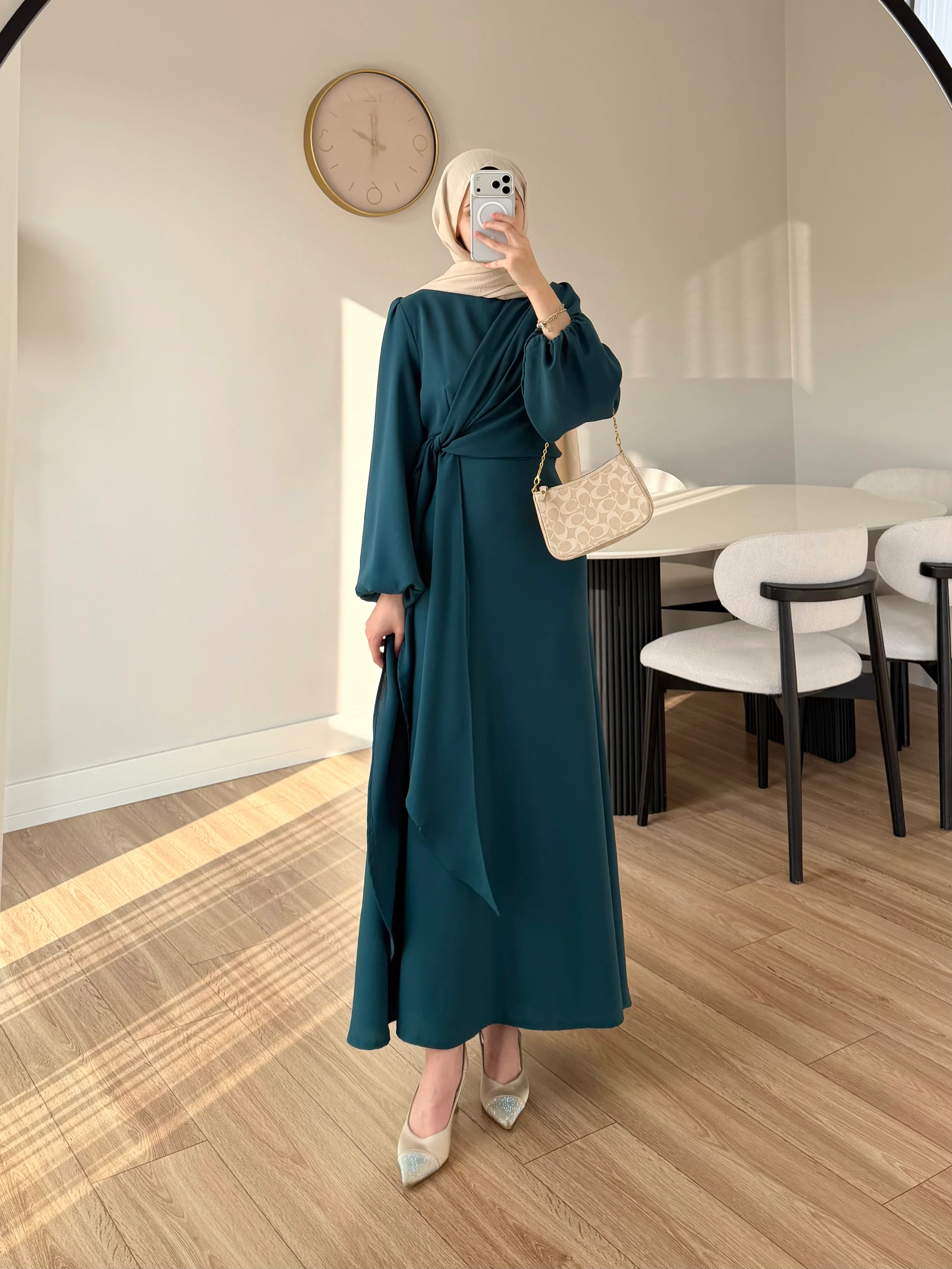 SOİNY ELBİSE PETROL 