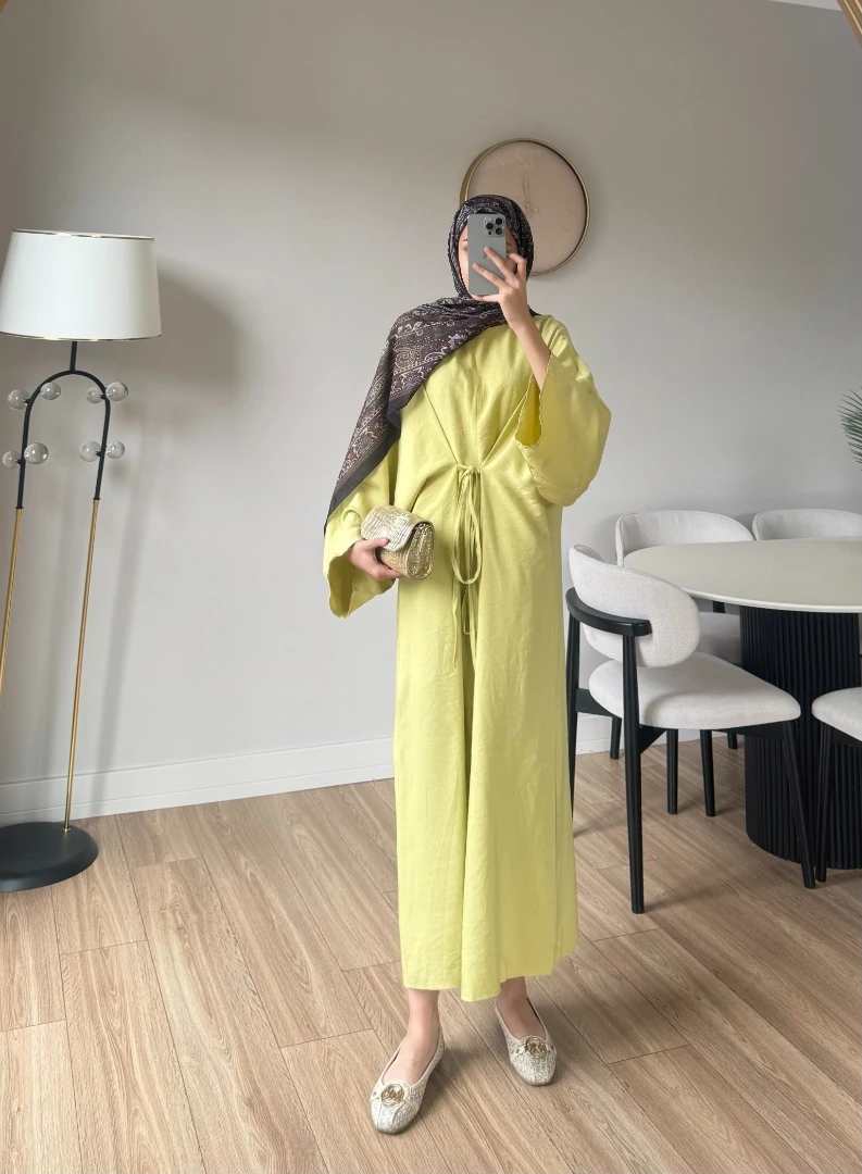 SAGE ELBİSE YAĞ YEŞİLİ