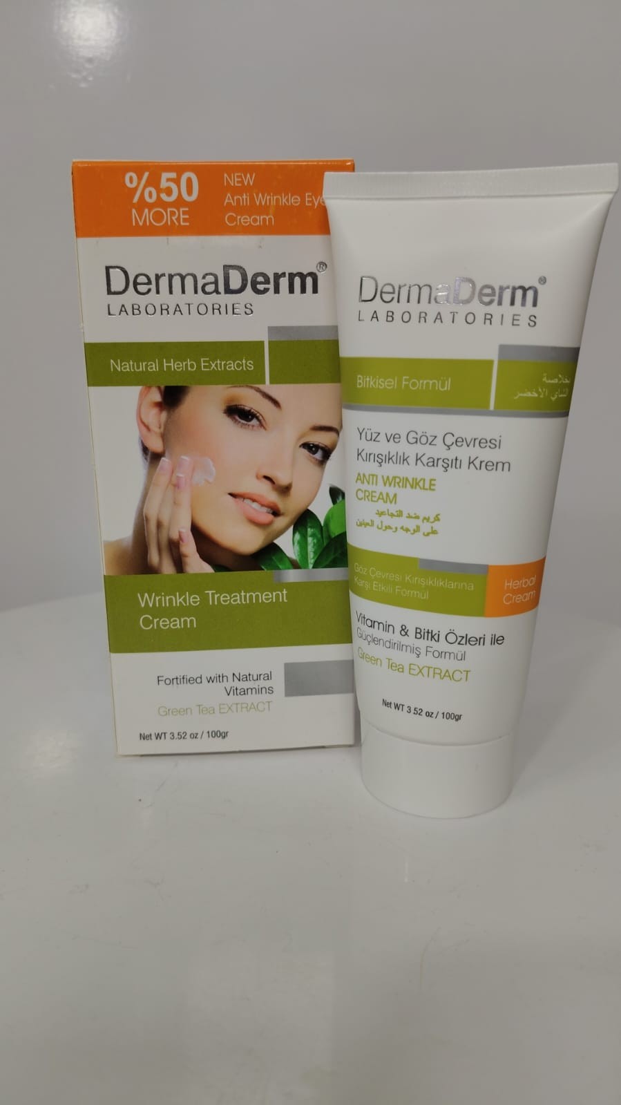 dermaderm yüz ve göz çevresi kırışıklık karşıtı krem