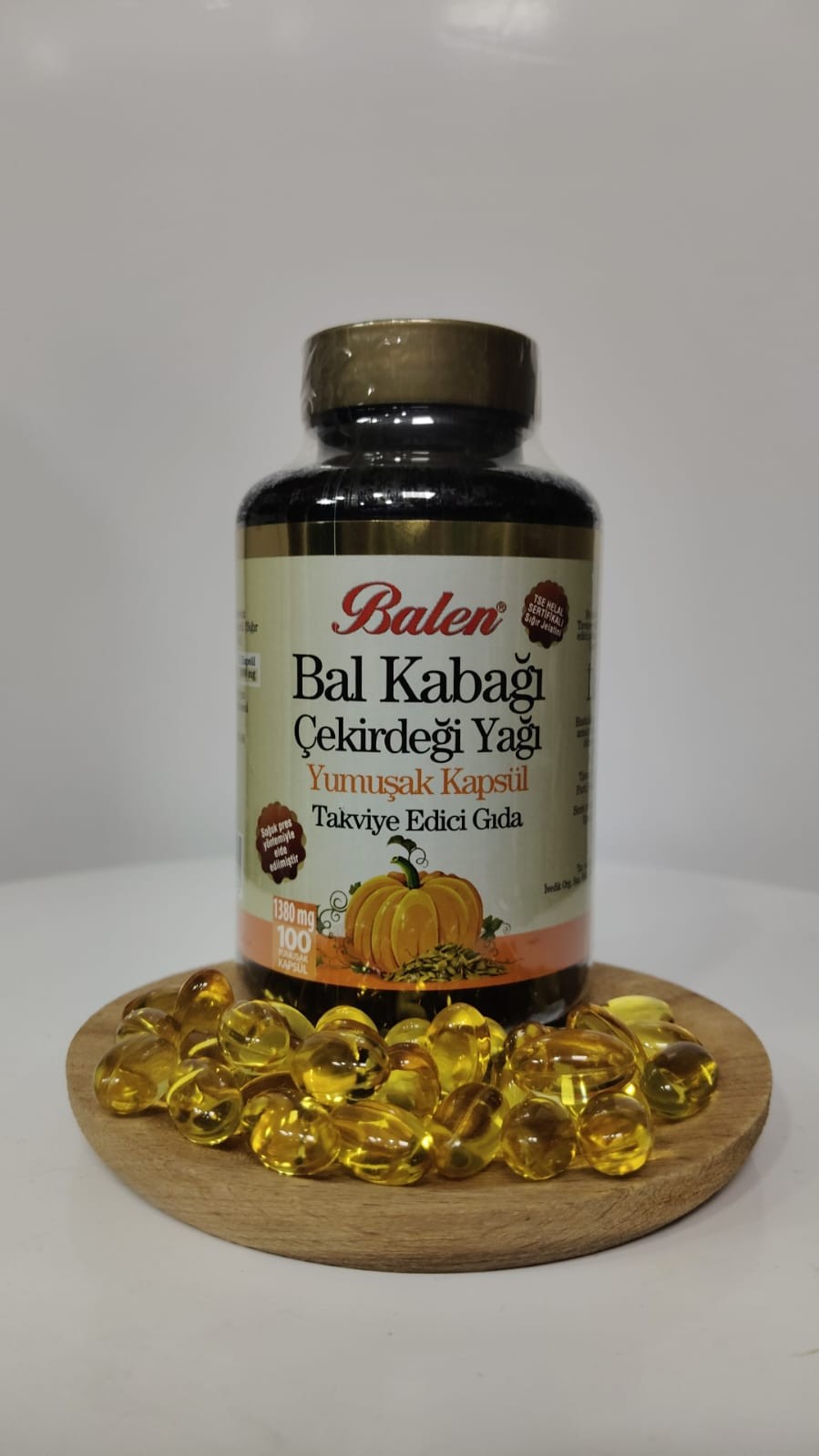 Balen Bal Kabağı Çekirdeği Yağı 1380 mg 100 kapsül