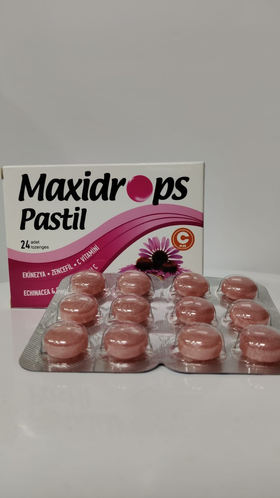 MaxiDrops Pastil  Ekinezya Zencefil C Vitamini