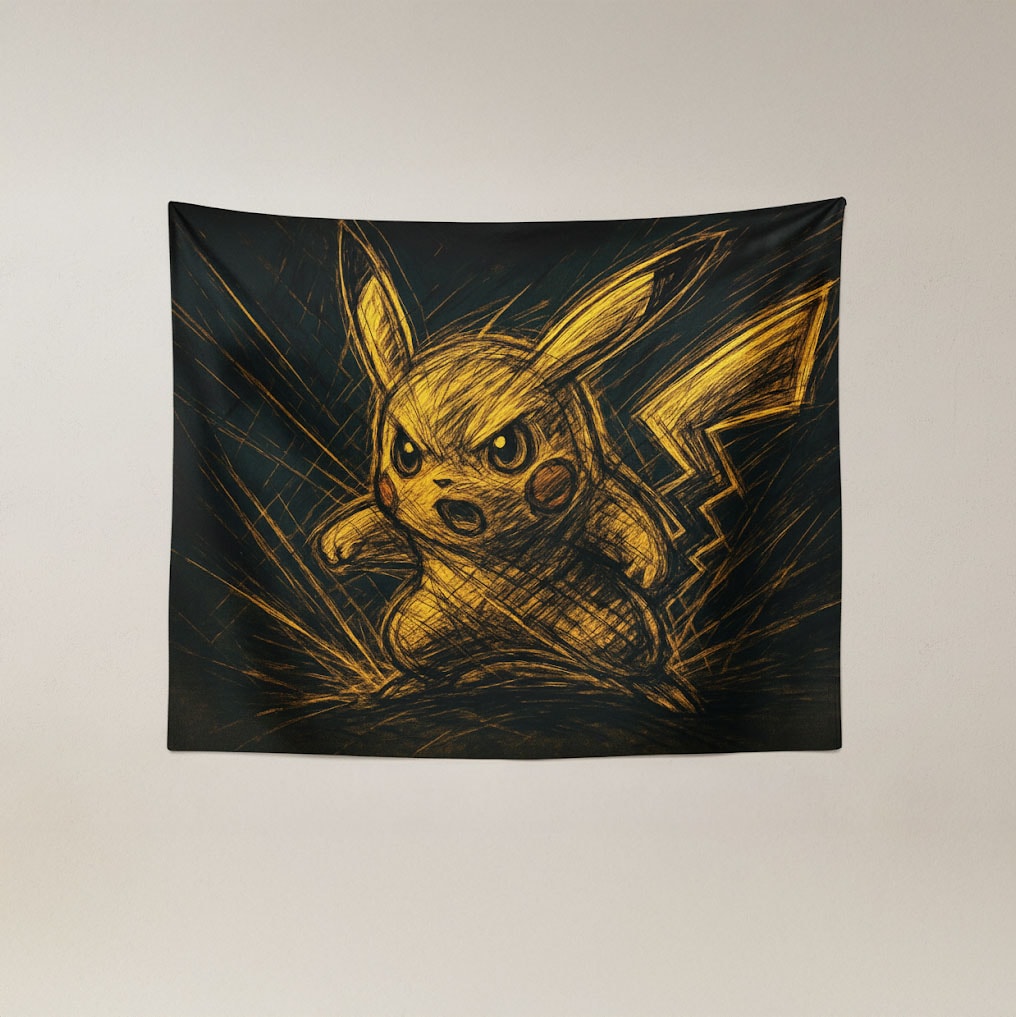 Pokemon Duvar Örtüsü - Pikachu