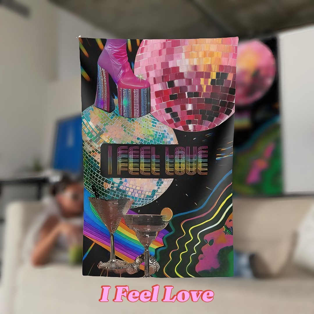 "I Feel Love" Duvar Örtüsü 