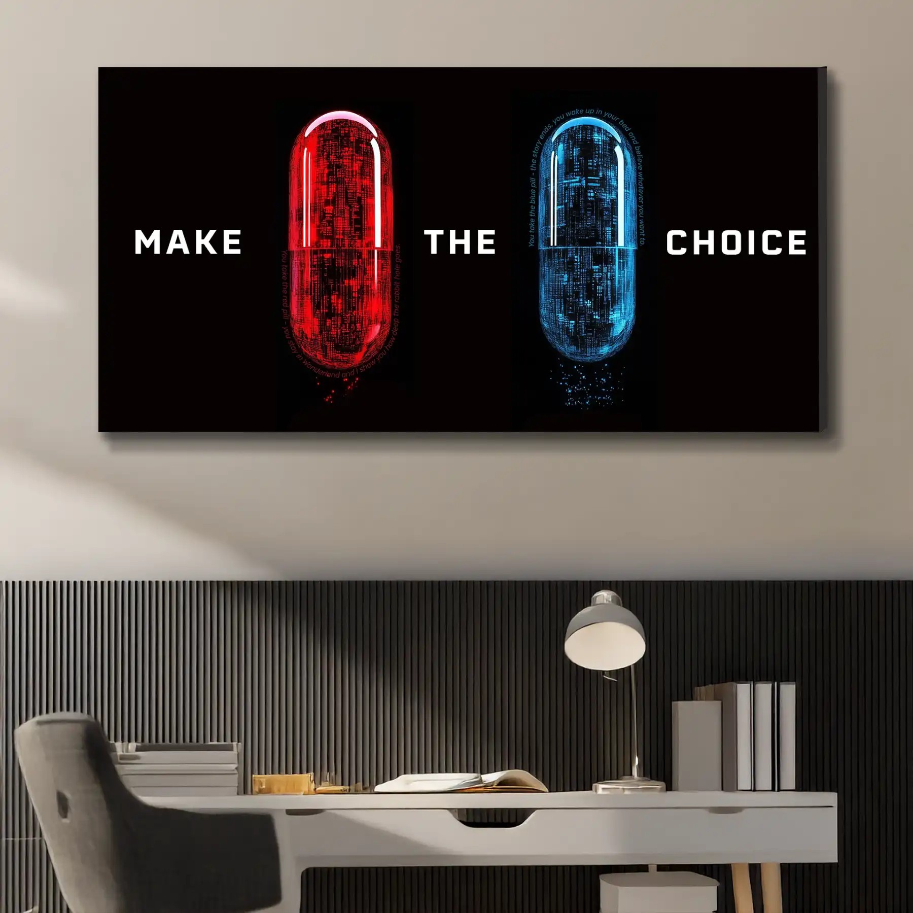 Matrix Red Pill Blue Pill Tablo 