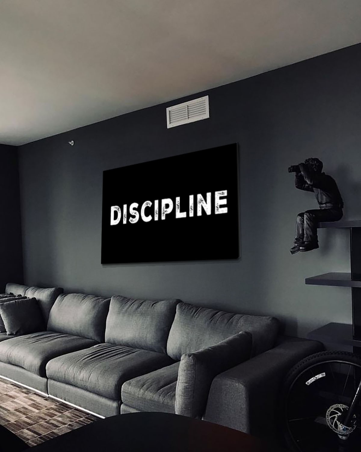 Discipline Yatay Tasarım Duvar Dekoru - Kanvas Tablo