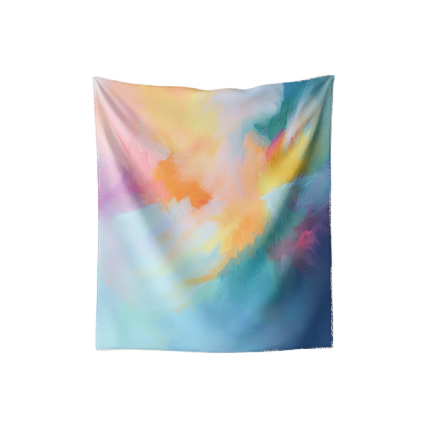 Blue Abstarct Duvar Dekorasyonu - Duvar Örtüsü