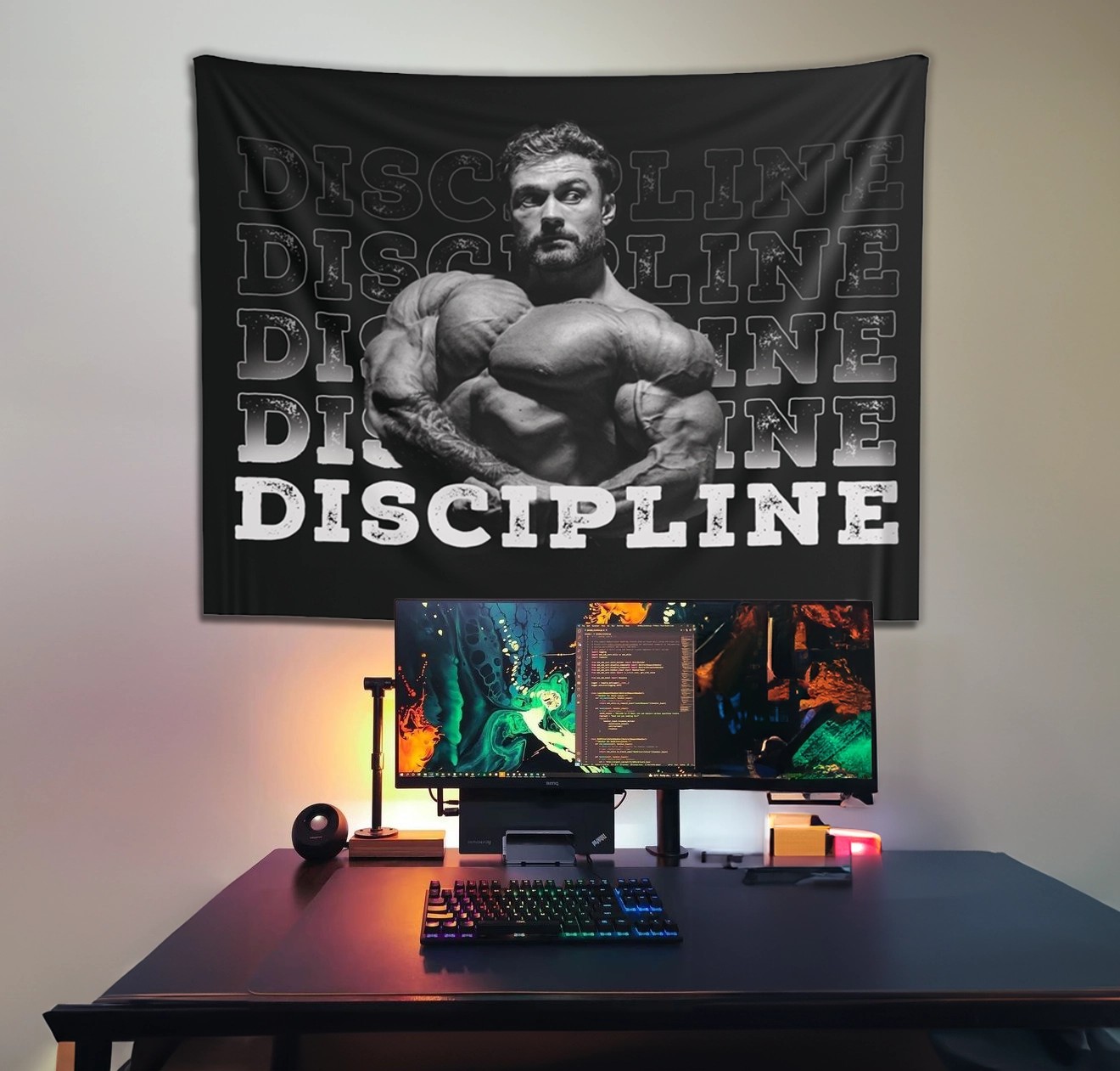 Chris Bumstead Discipline Duvar Örtüsü