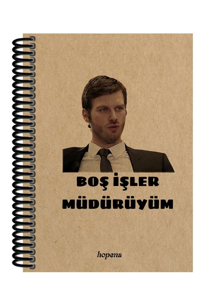 Spiralli A5 Defter Kuzey Güney Boş İşler Müdürüyüm