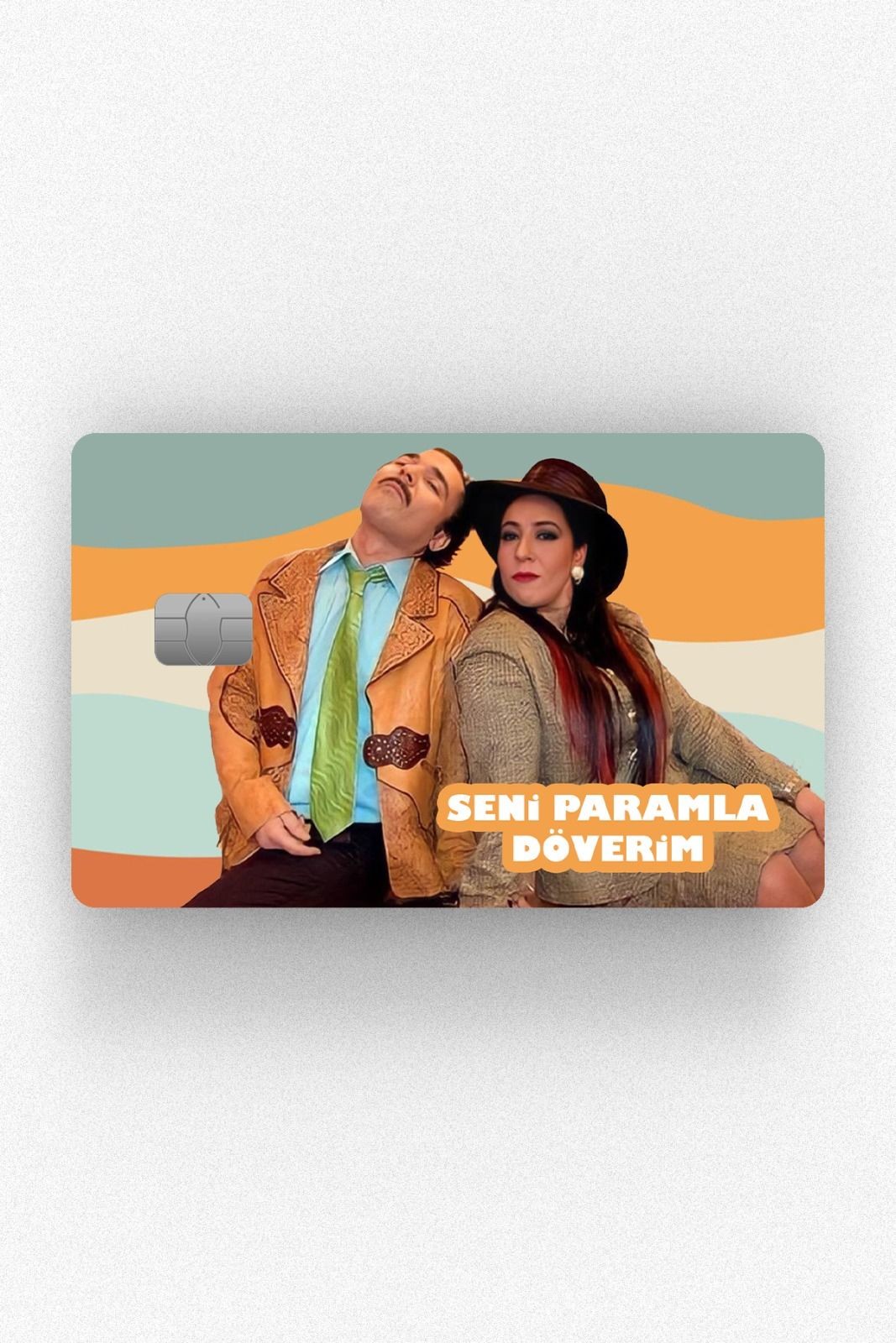 Kart Kaplama Etiketi - Şahika Seni Paramla Döverim