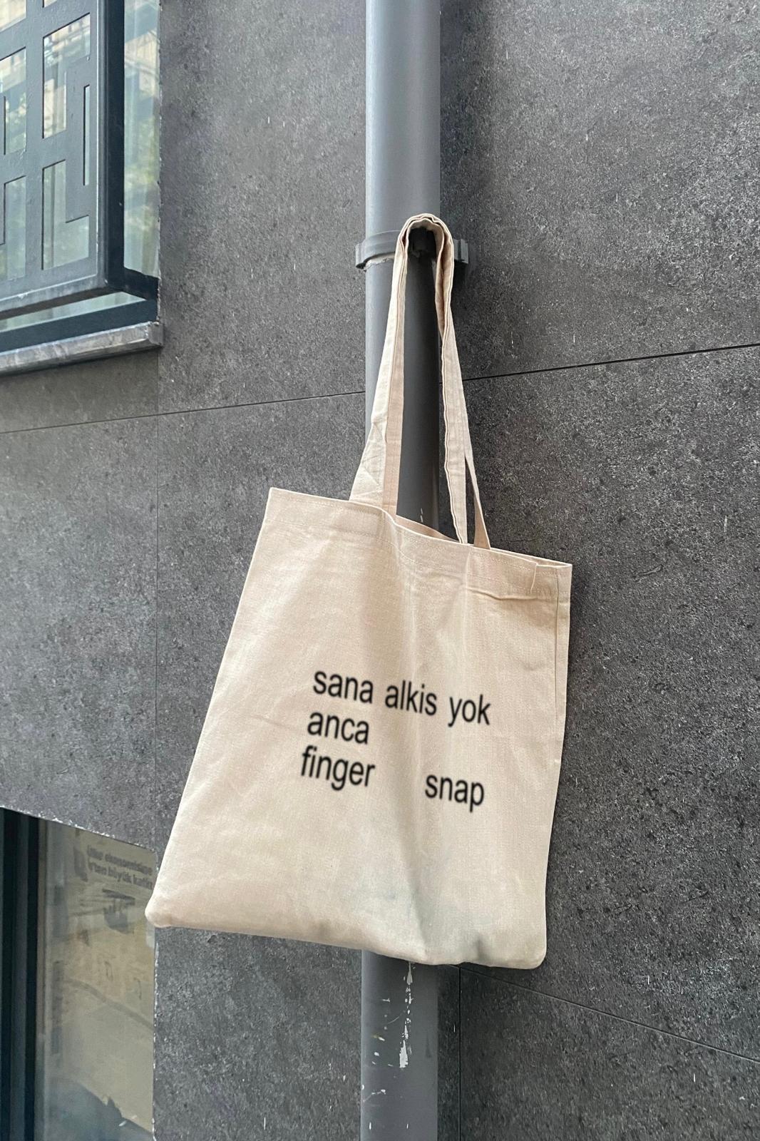 Baskılı Bez Çanta - Manifest Sana Alkış Yok