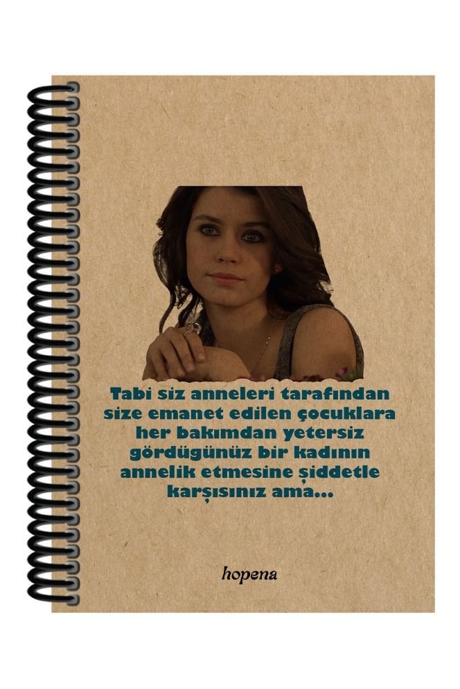 Spiralli A5 Defter Aşkı Memnu Bihter Tabi Siz Anneleri