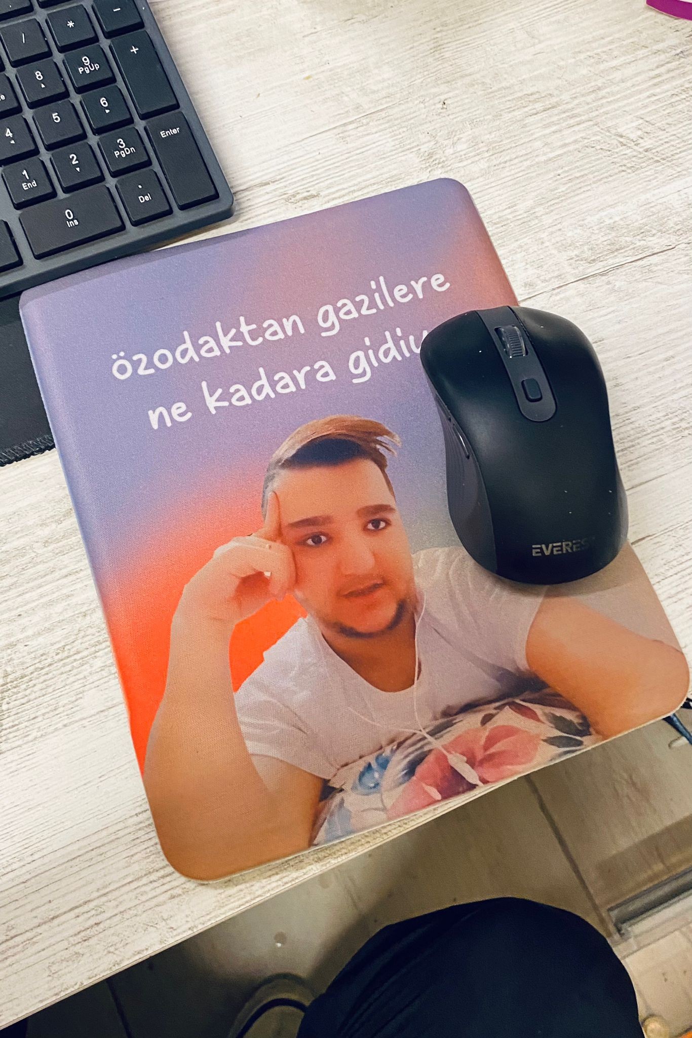 Şehmus Özodaktan Gazilere Nagıl Nugıl Bilek Destekli Mouse Pad